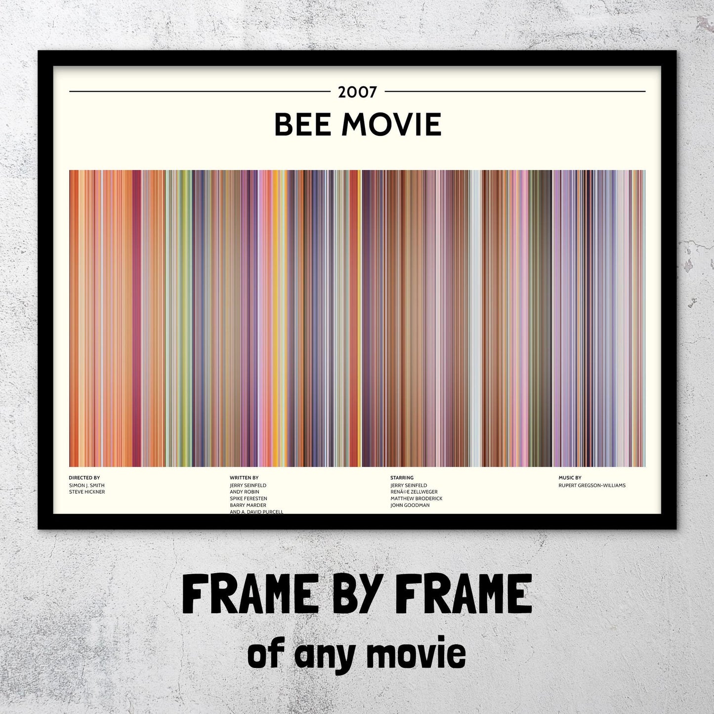 Bee Movie (2007) Barcode Palette