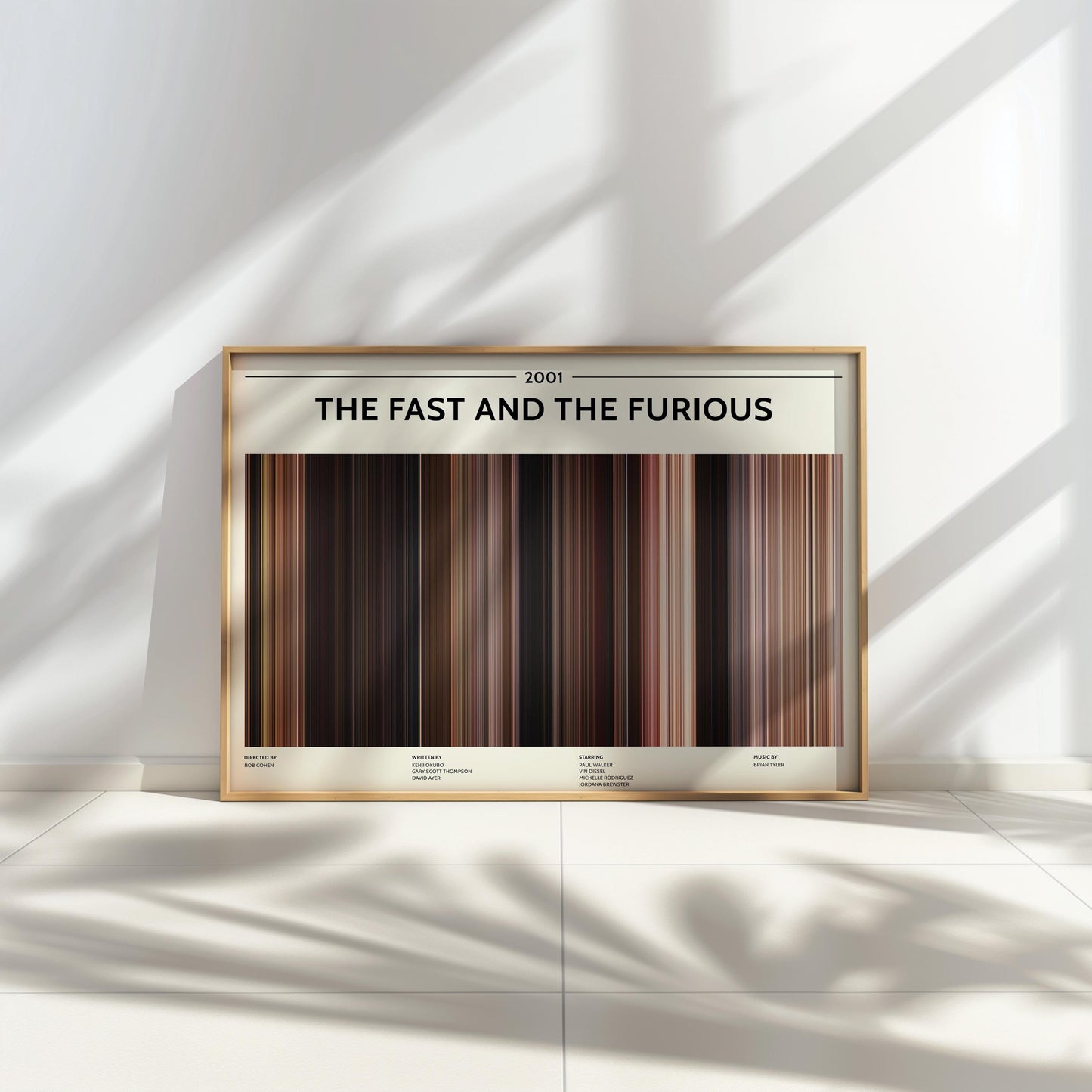 The Fast and the Furious (2001) Barcode Palette