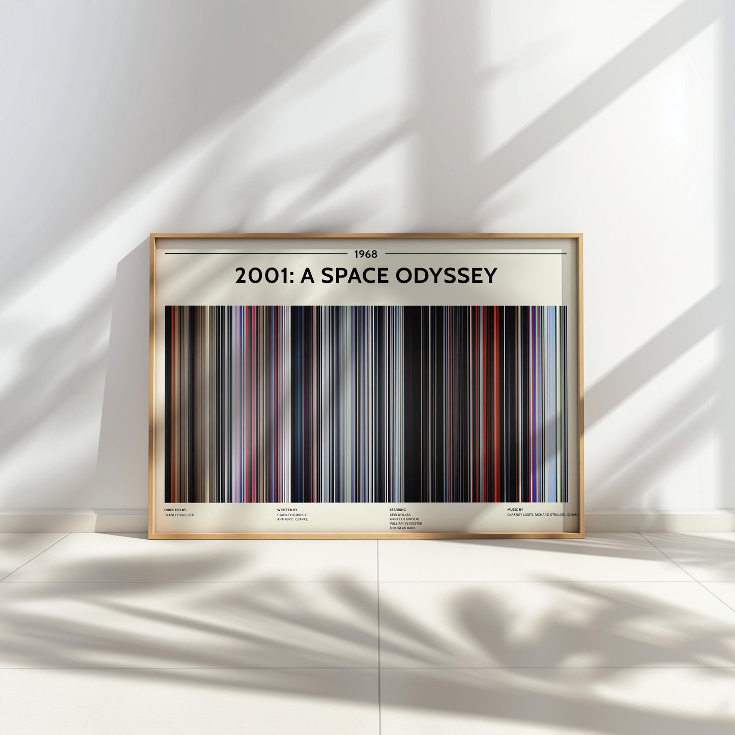 2001: A Space Odyssey (1968) Barcode Palette