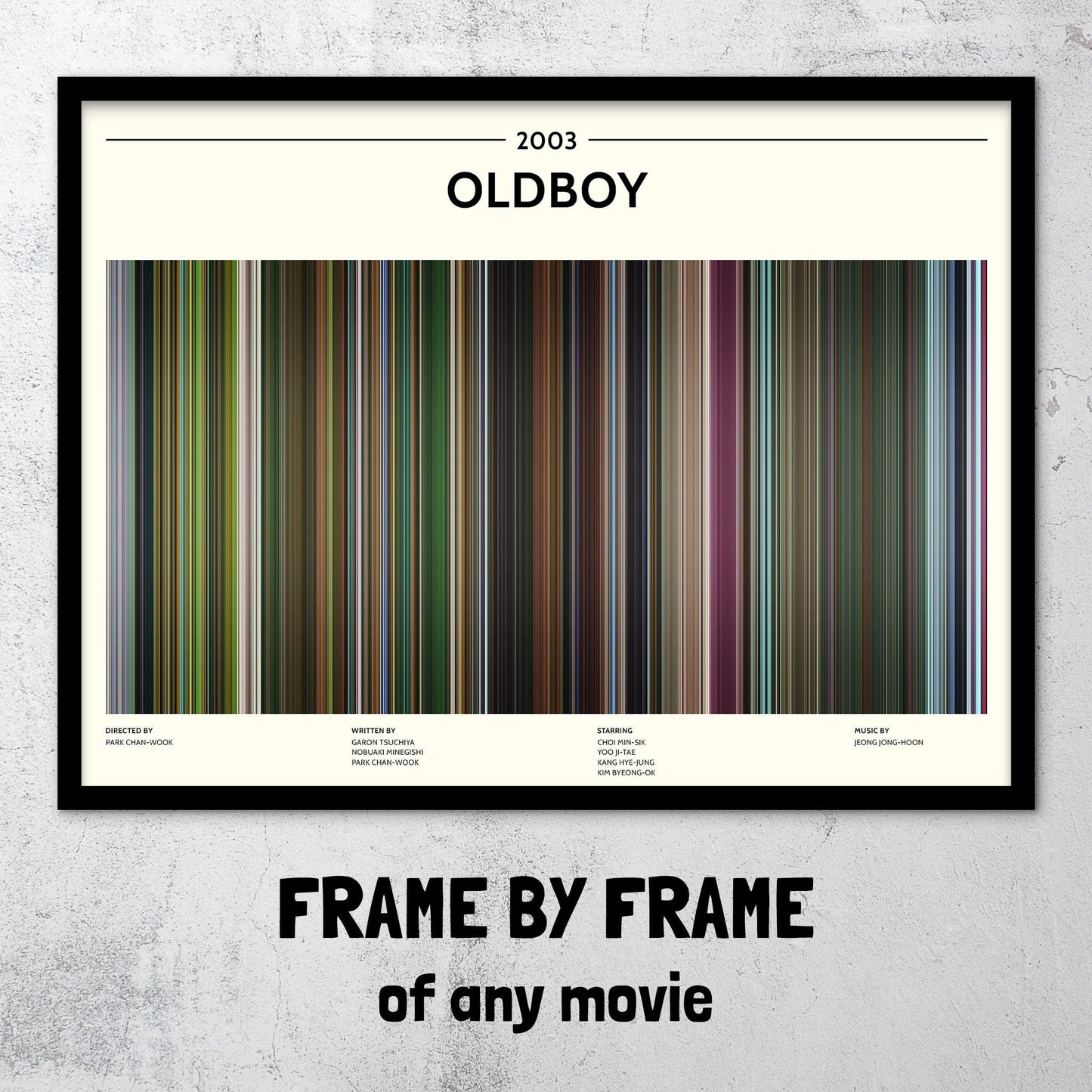 Oldboy (2003) Barcode Palette