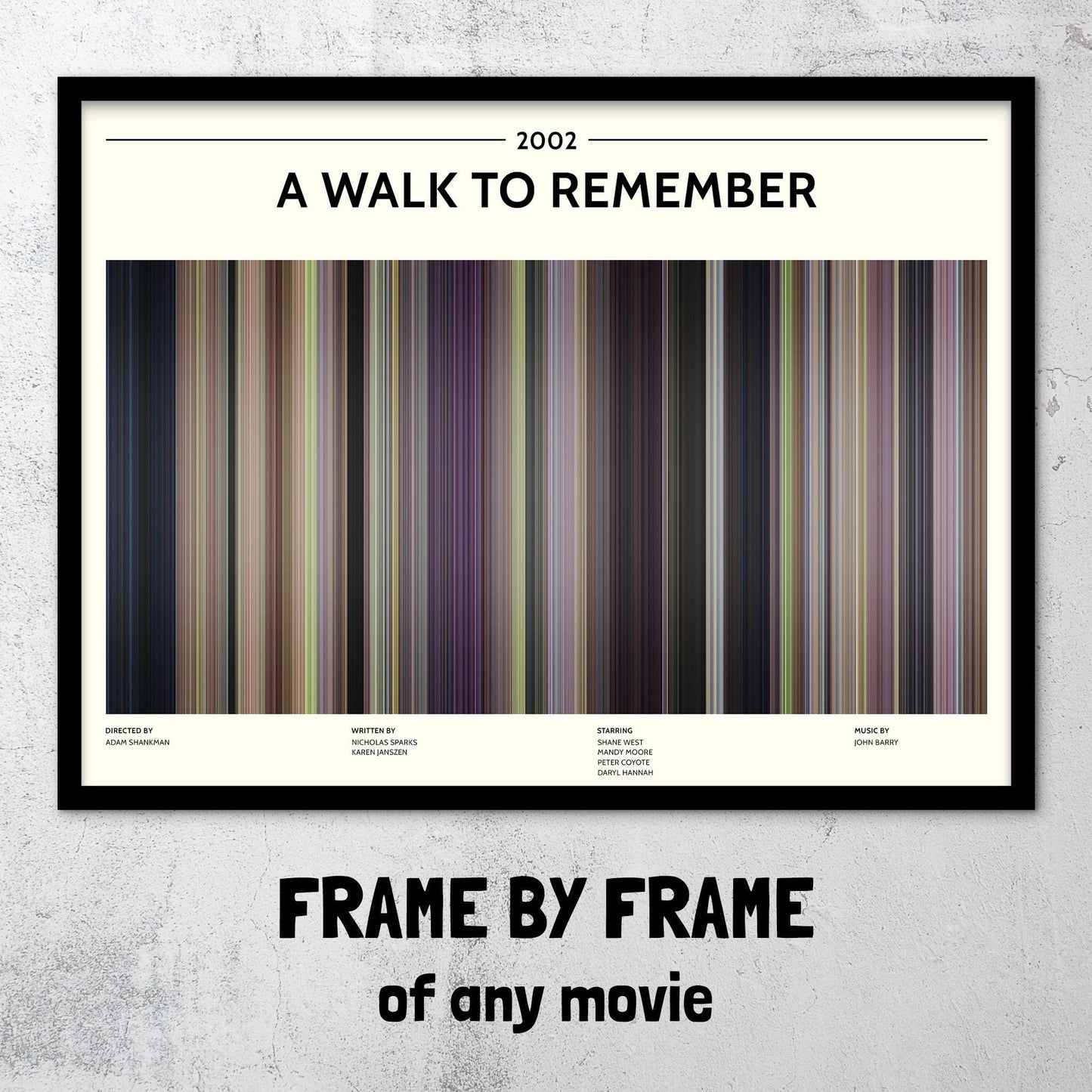 A Walk to Remember (2002) Barcode Palette