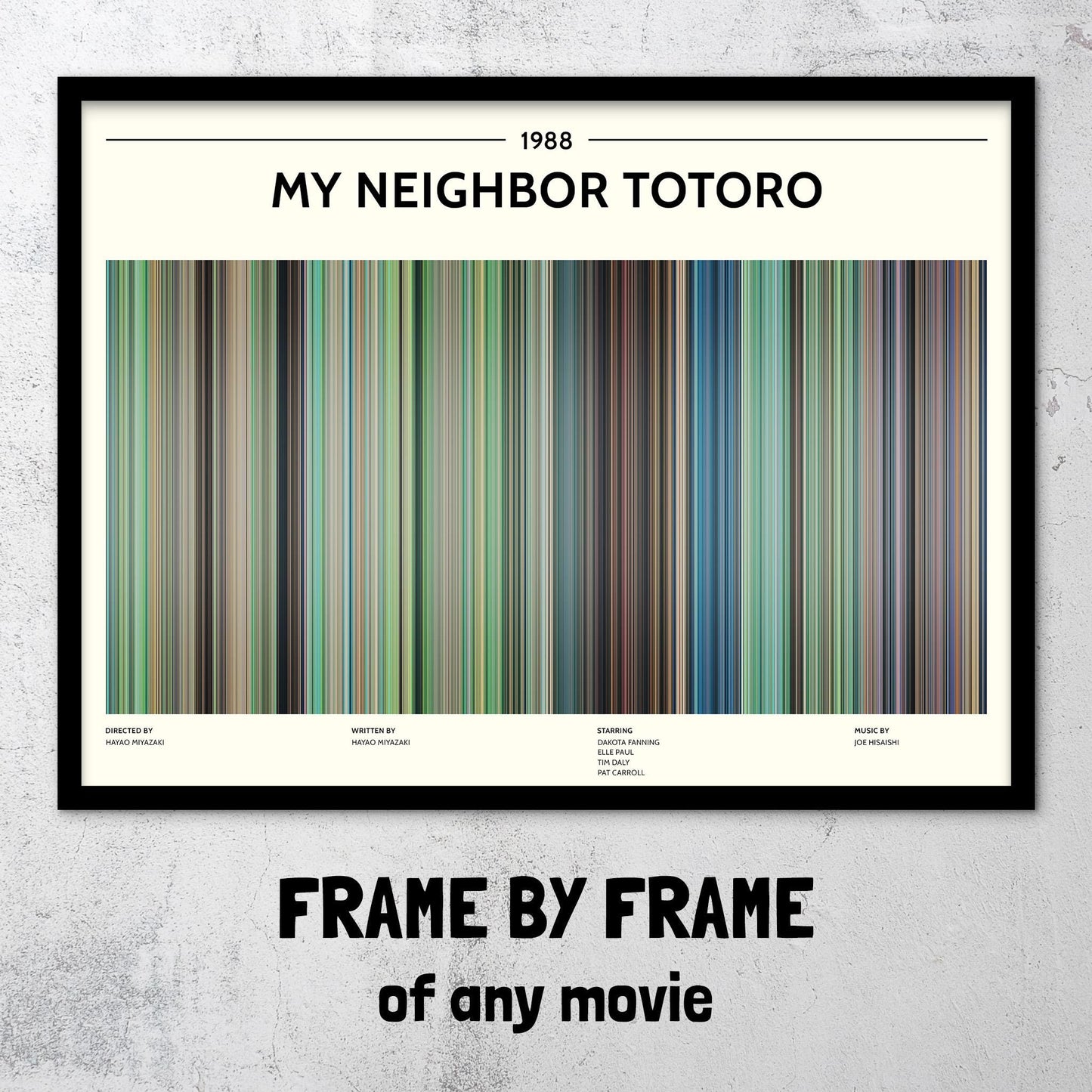 My Neighbor Totoro (1988) Barcode Palette