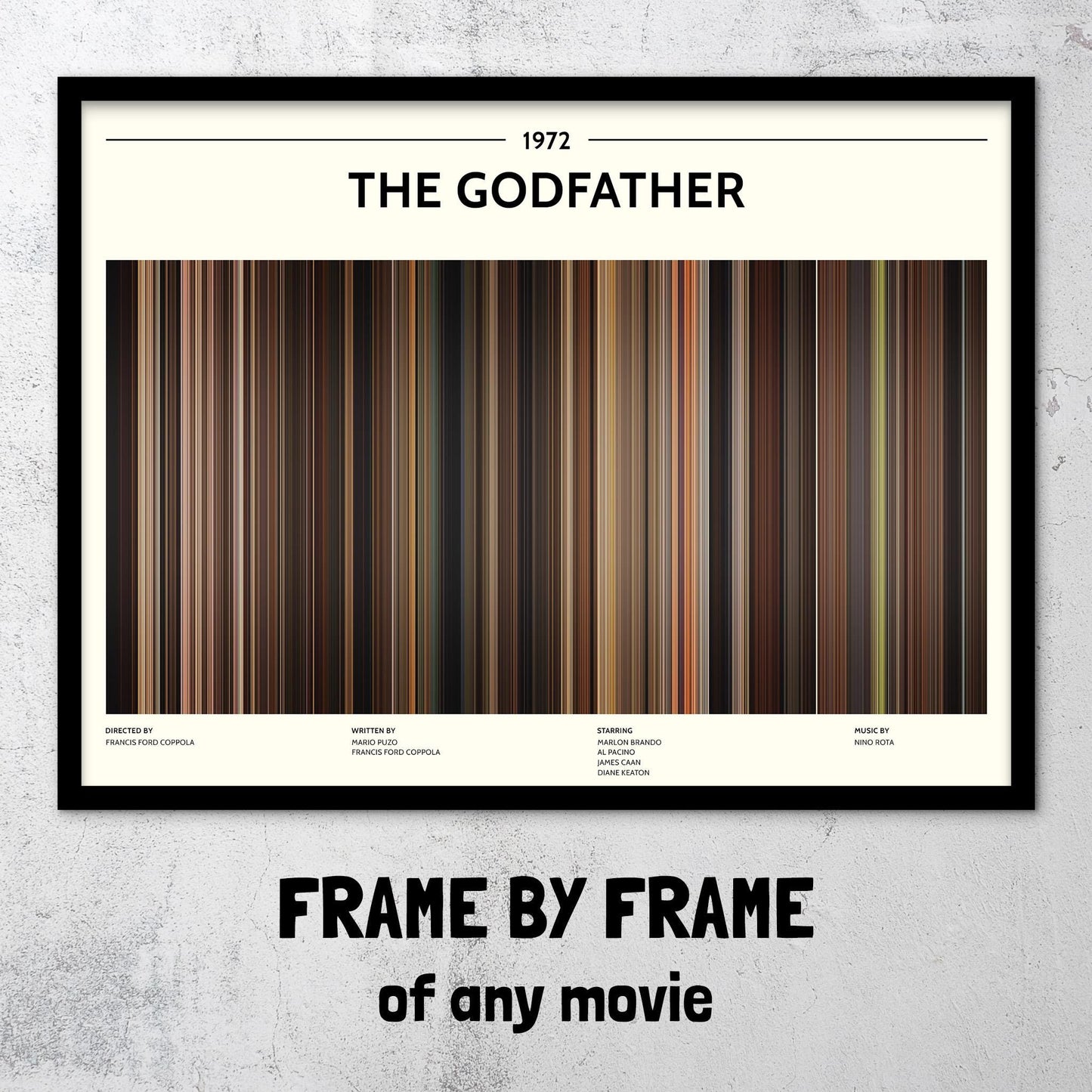 The Godfather (1972) Barcode Palette