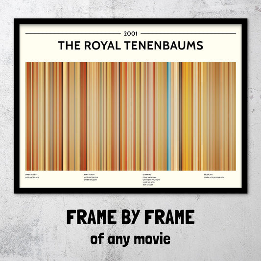 The Royal Tenenbaums (2001) Barcode Palette