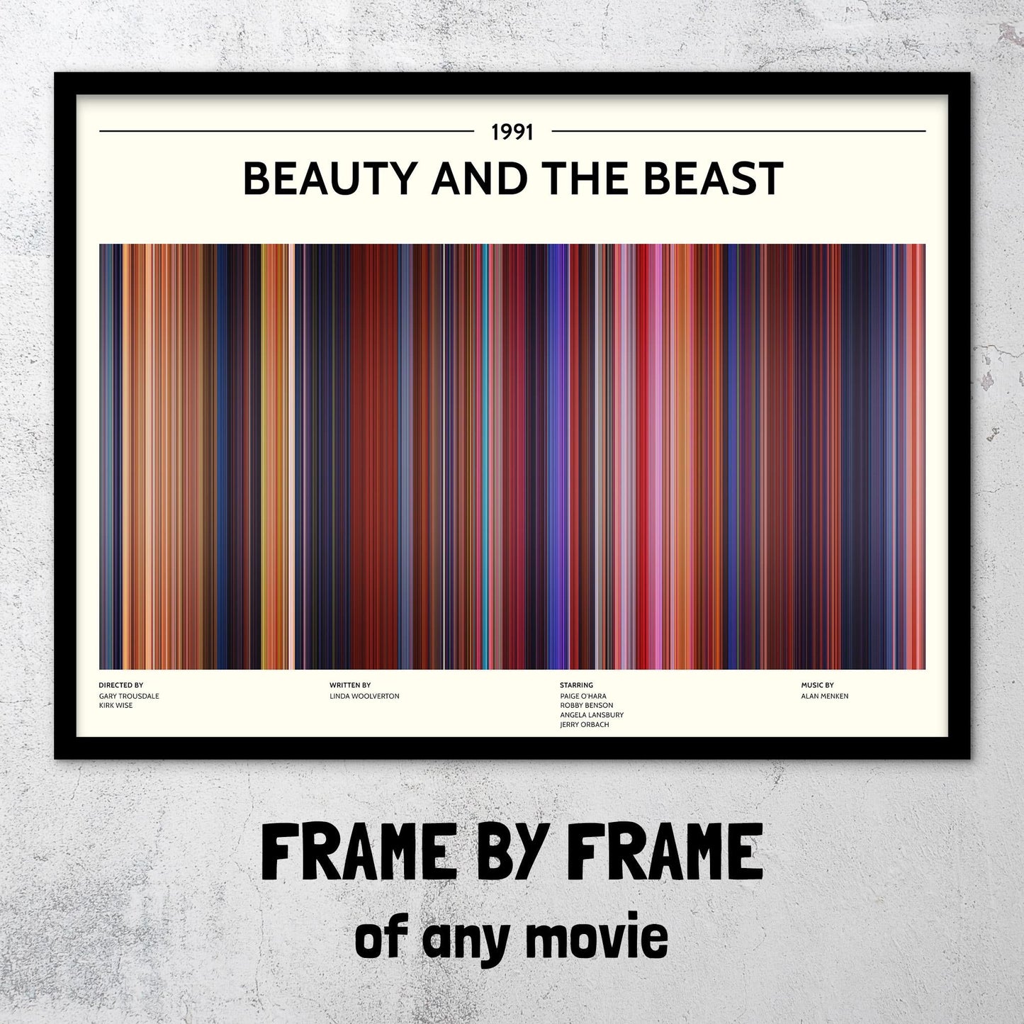 Beauty and the Beast (1991) Barcode Palette