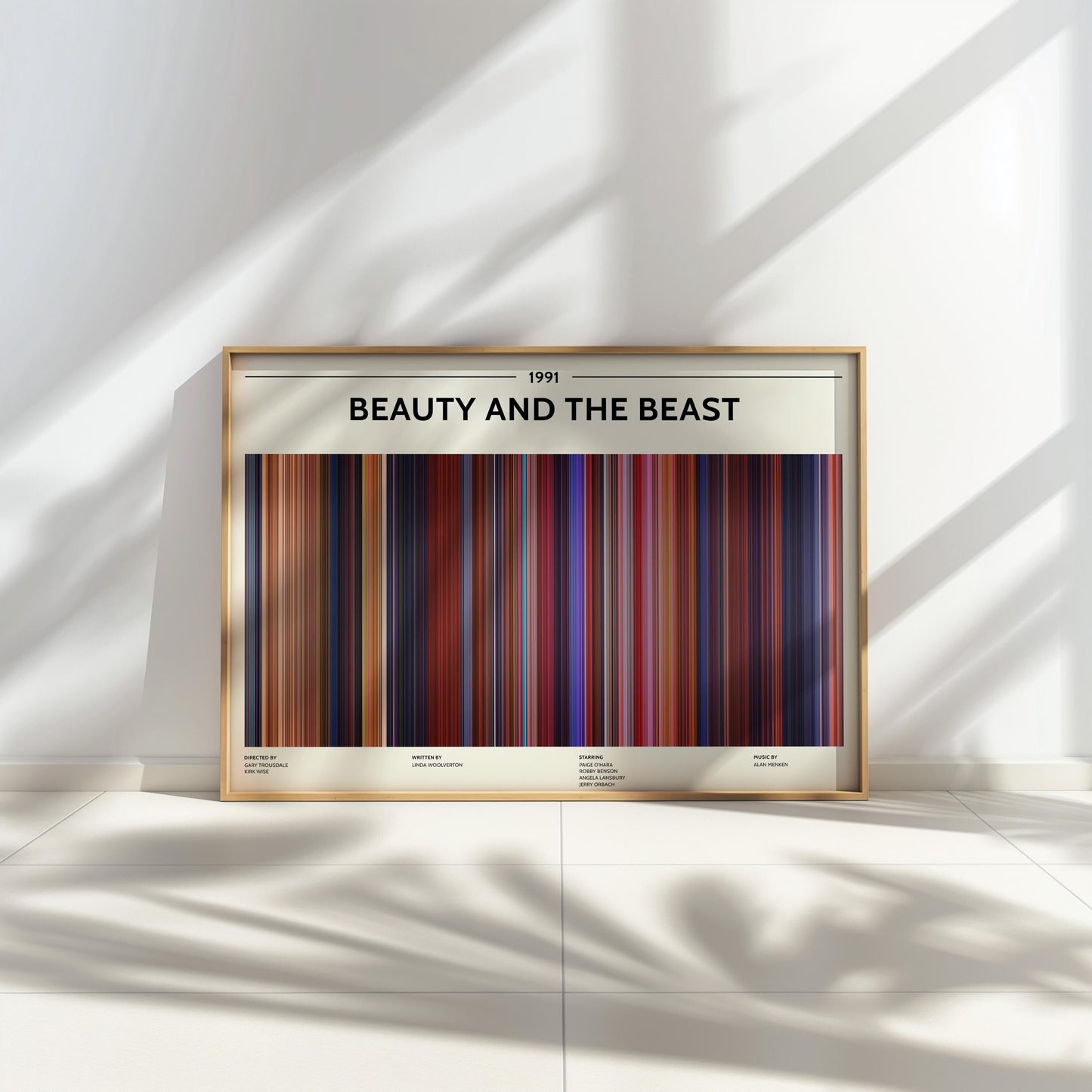 Beauty and the Beast (1991) Barcode Palette