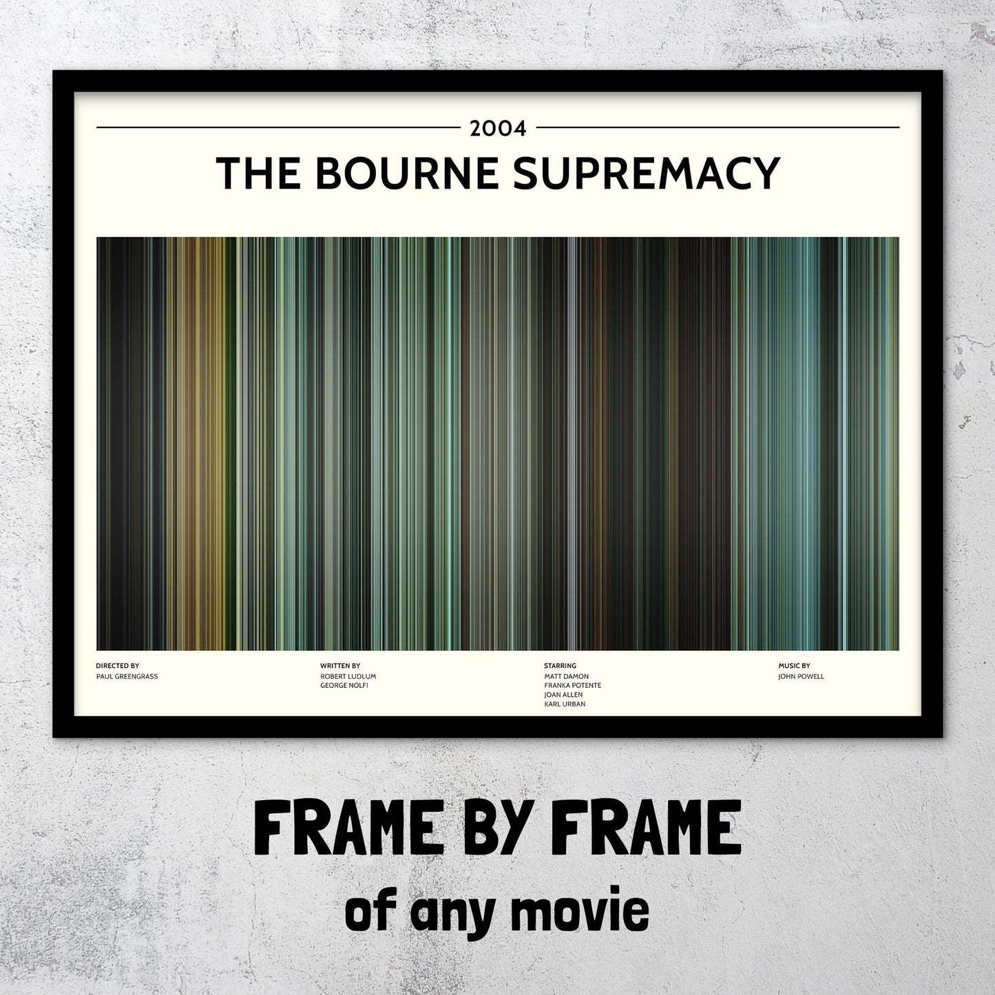 The Bourne Supremacy (2004) Barcode Palette