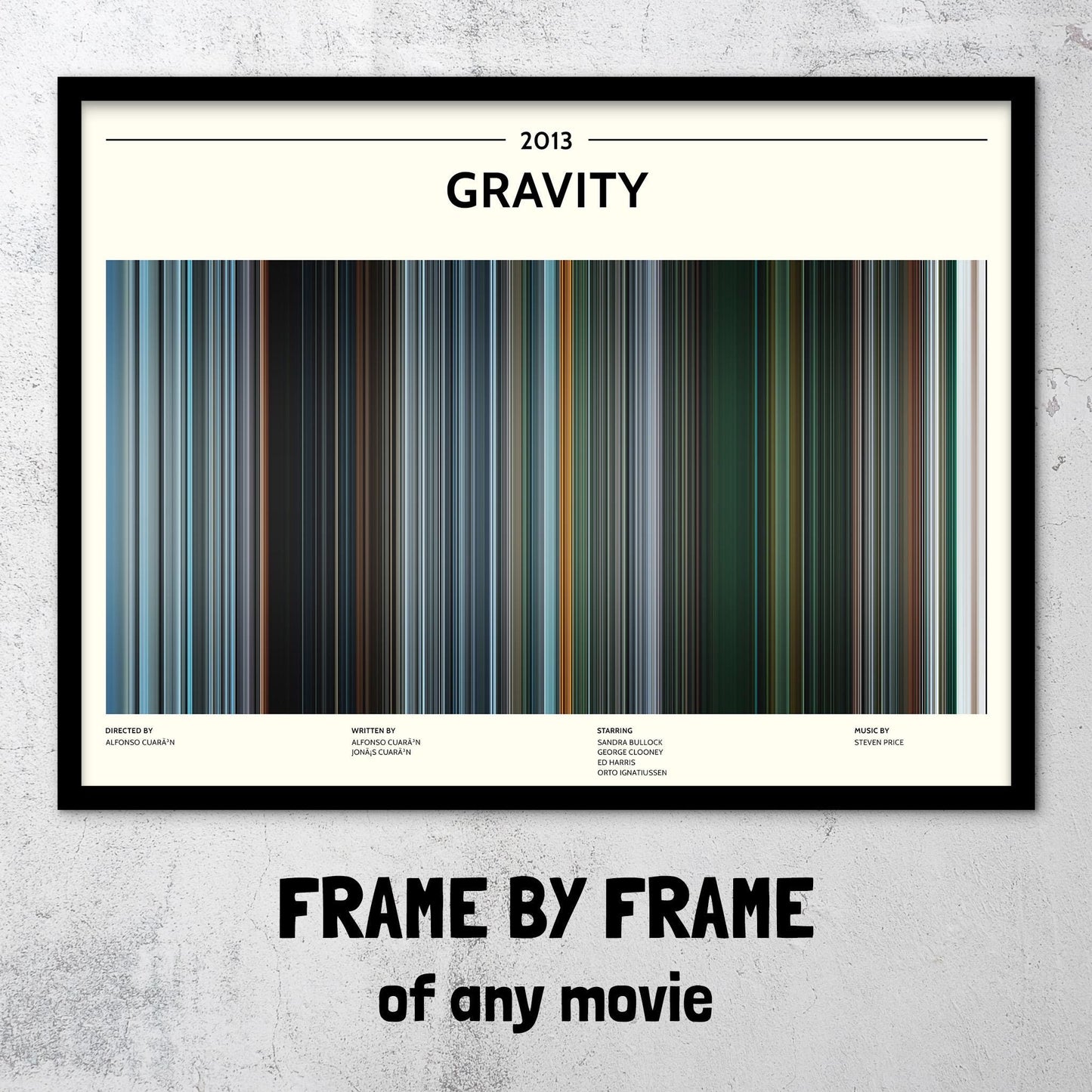 Gravity (2013) Barcode Palette