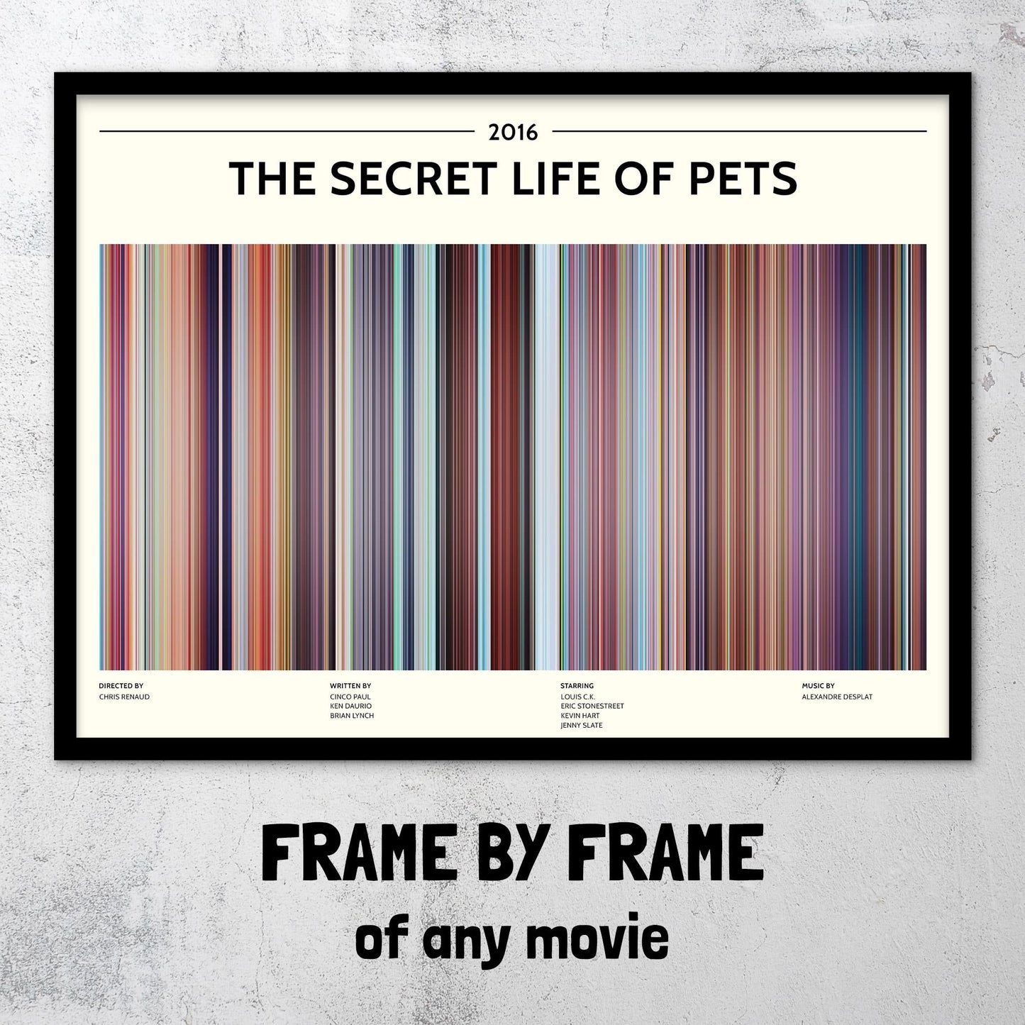 The Secret Life of Pets (2016) Barcode Palette