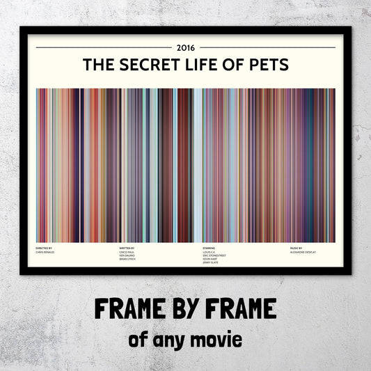 The Secret Life of Pets (2016) Barcode Palette