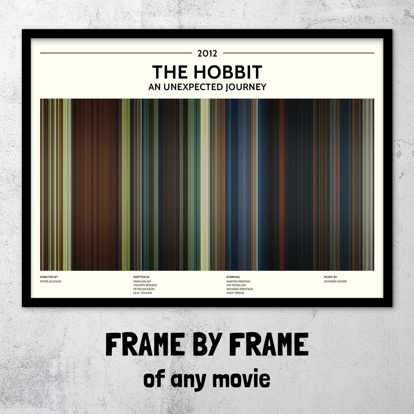 The Hobbit: An Unexpected Journey (2012) Barcode Palette