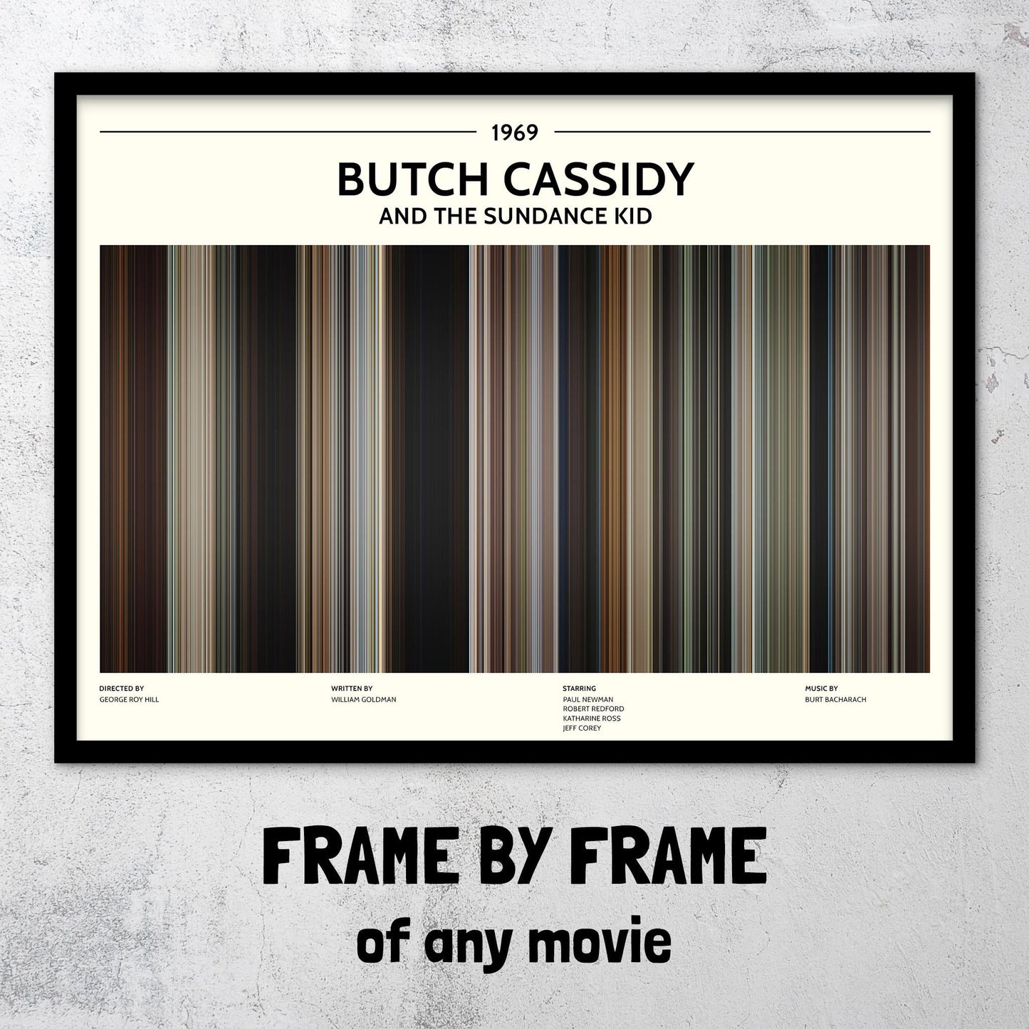 Butch Cassidy and the Sundance Kid (1969) Barcode Palette