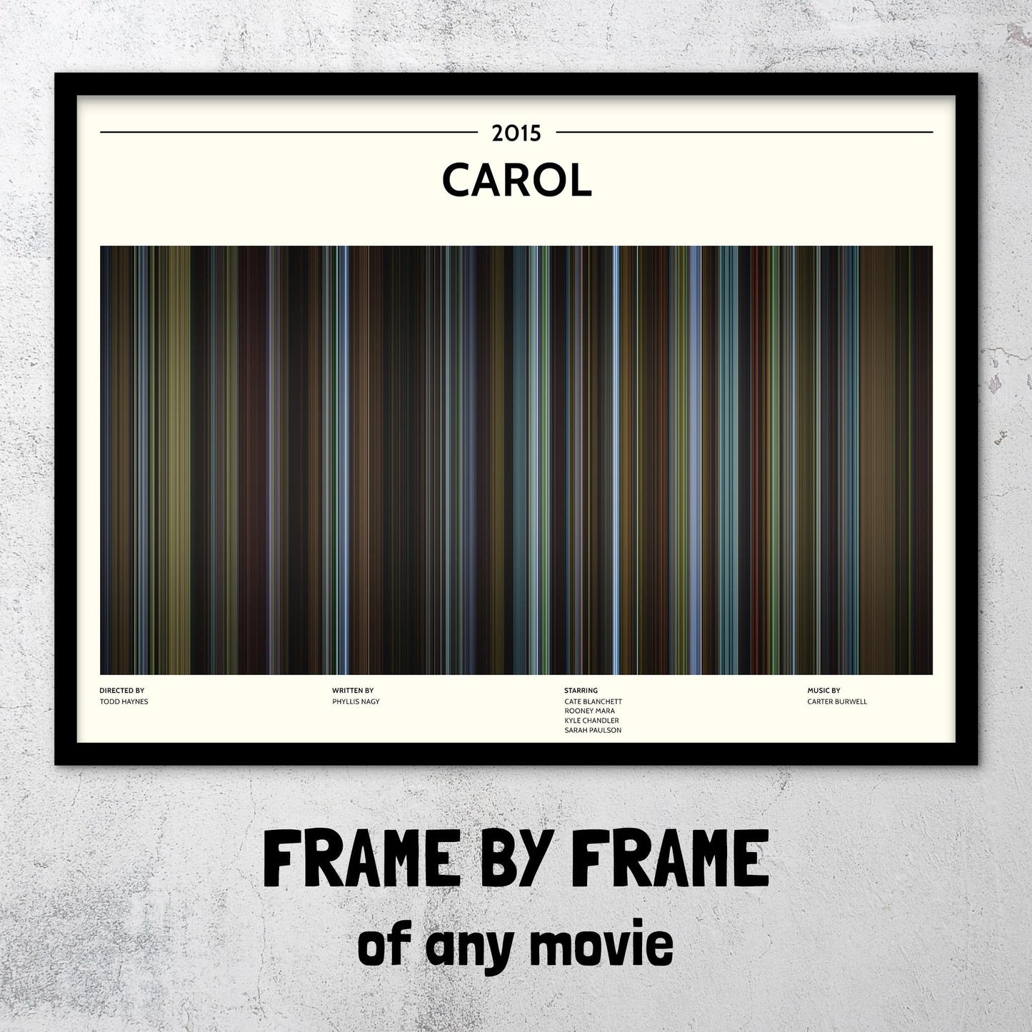 Carol (2015) Barcode Palette