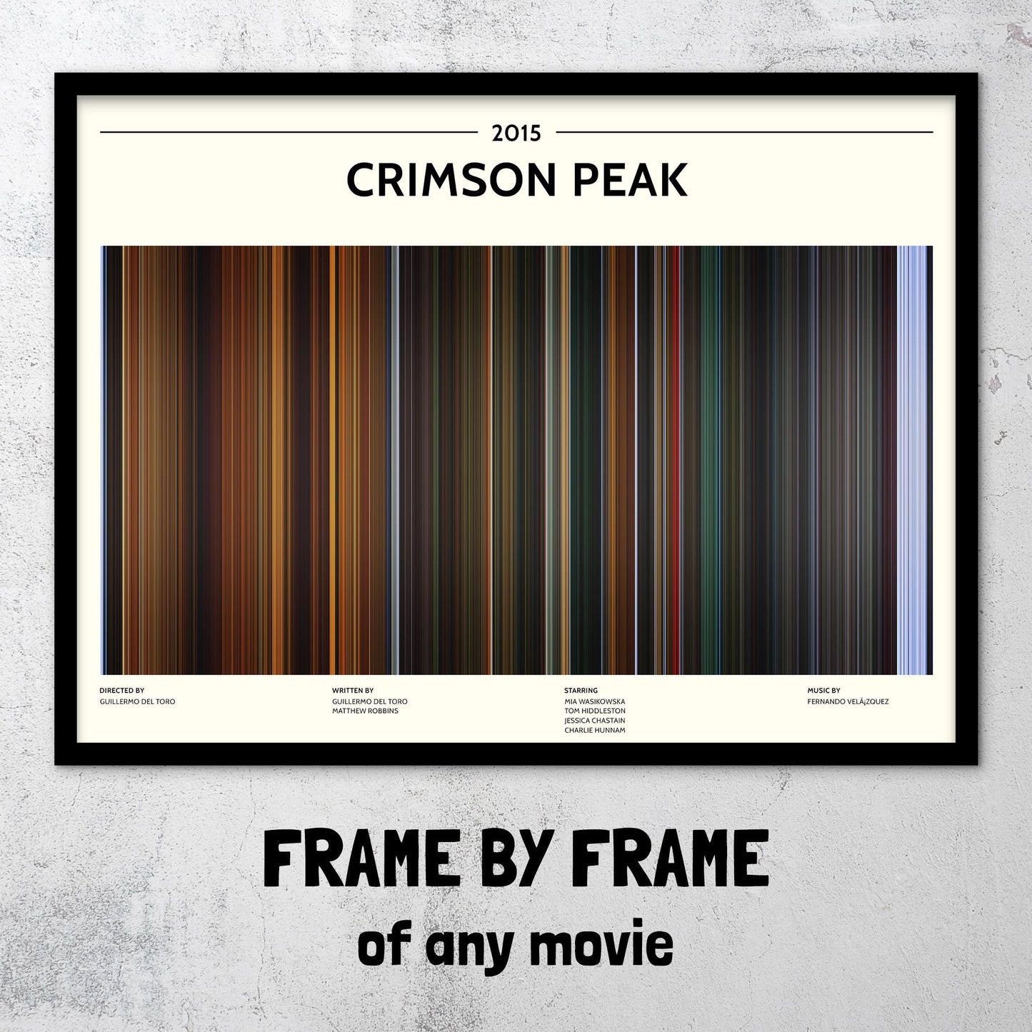 Crimson Peak (2015) Barcode Palette