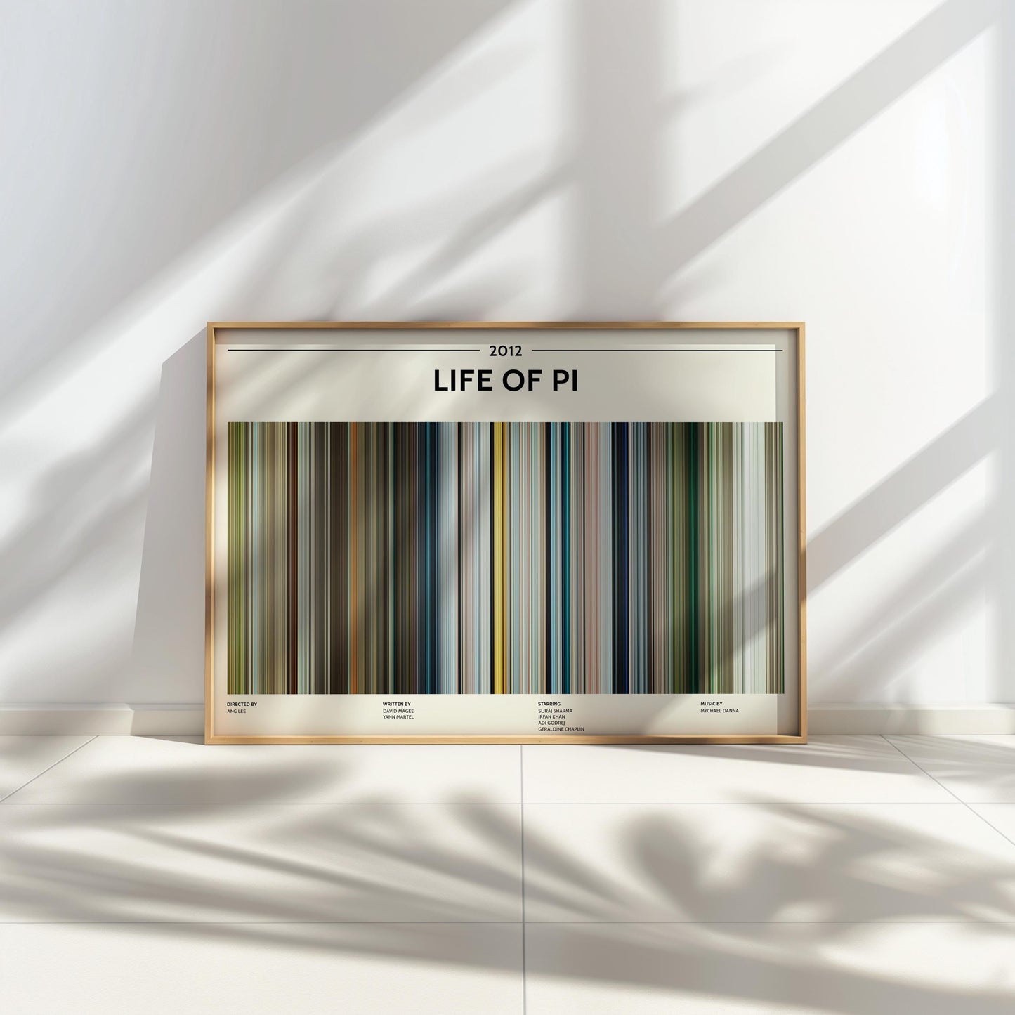 Life of Pi (2012) Barcode Palette