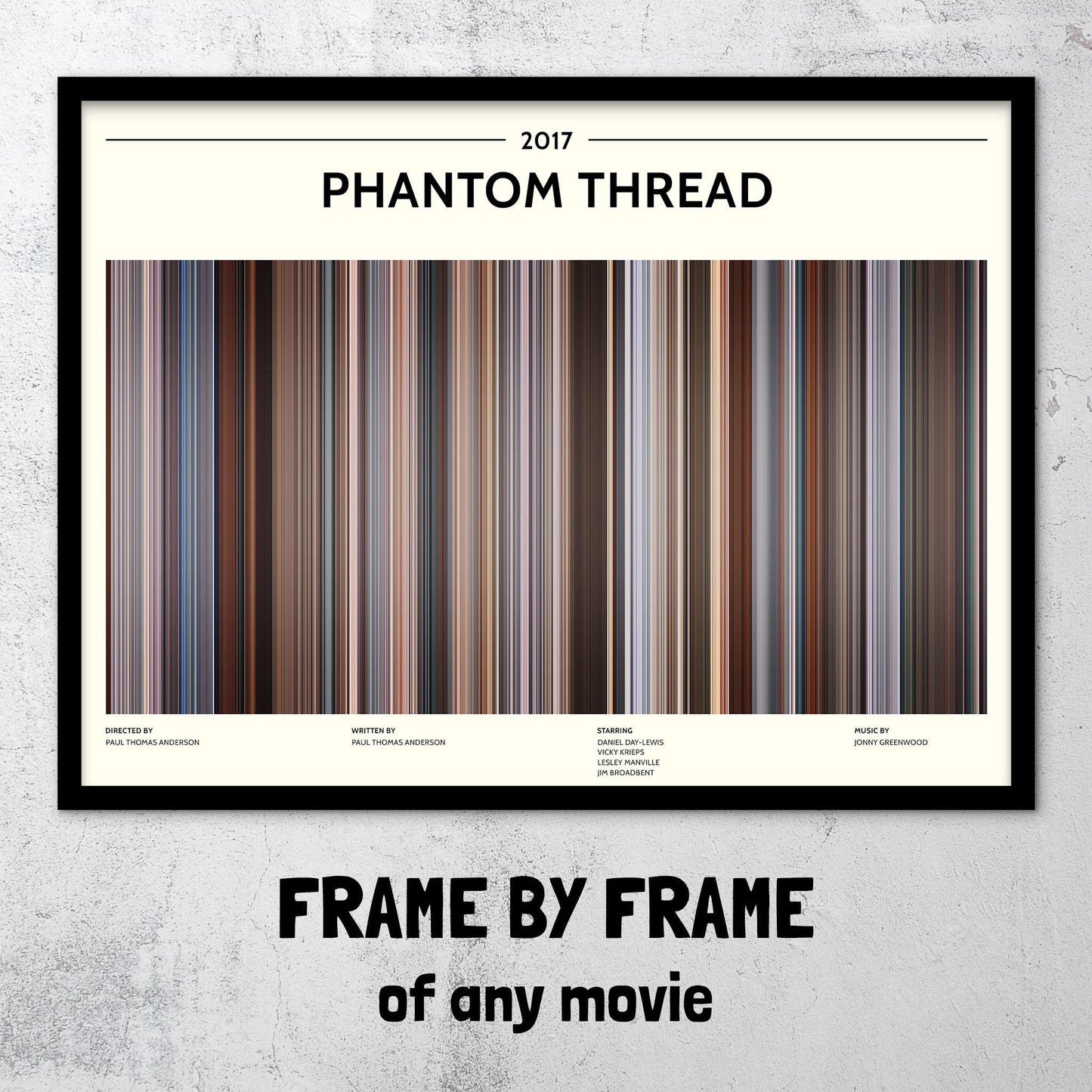 Phantom Thread (2017) Barcode Palette