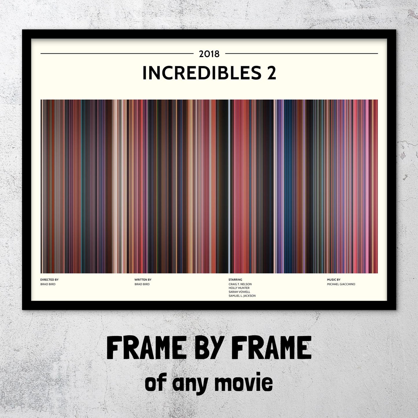 Incredibles 2 (2018) Barcode Palette