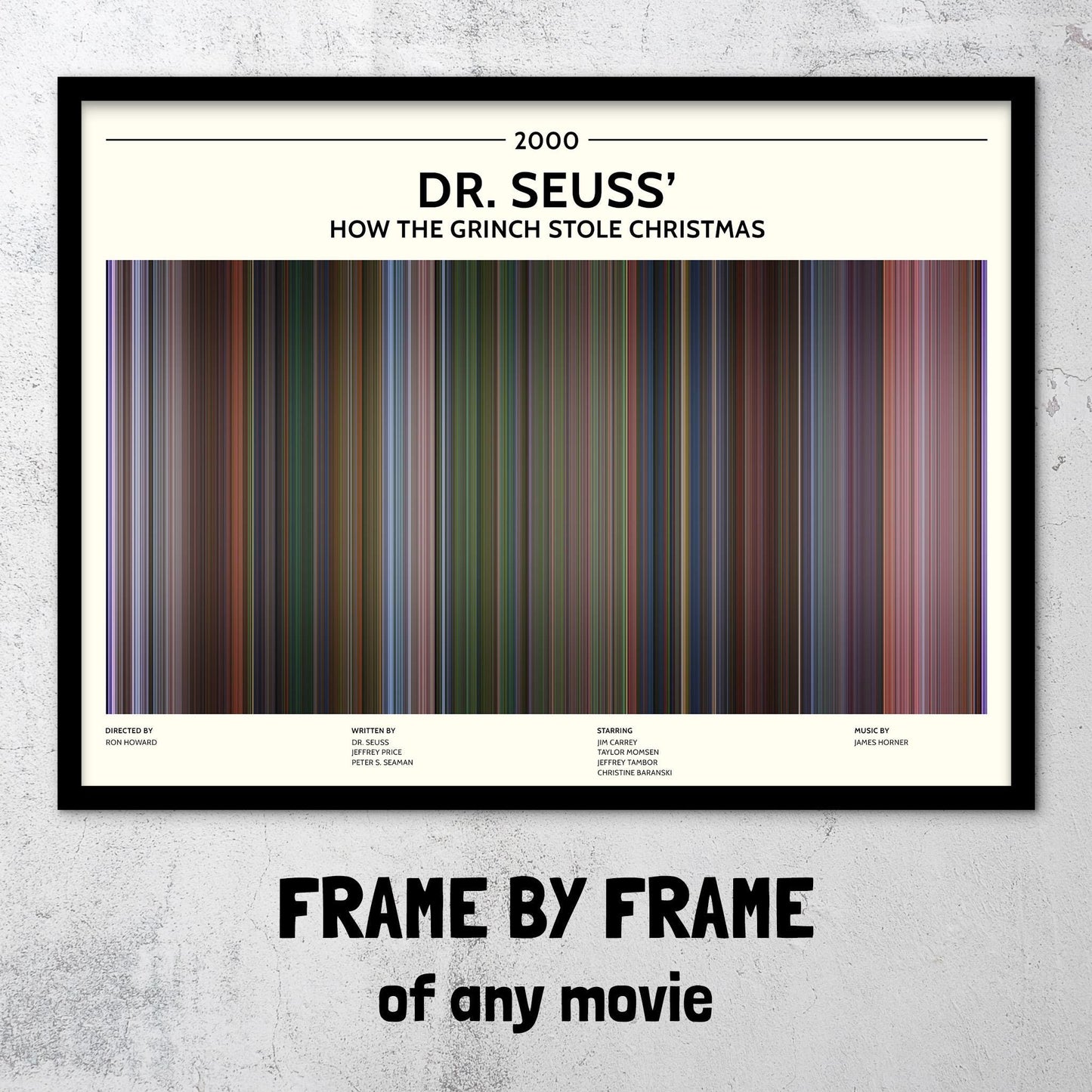 Dr. Seuss' How the Grinch Stole Christmas (2000) Barcode Palette