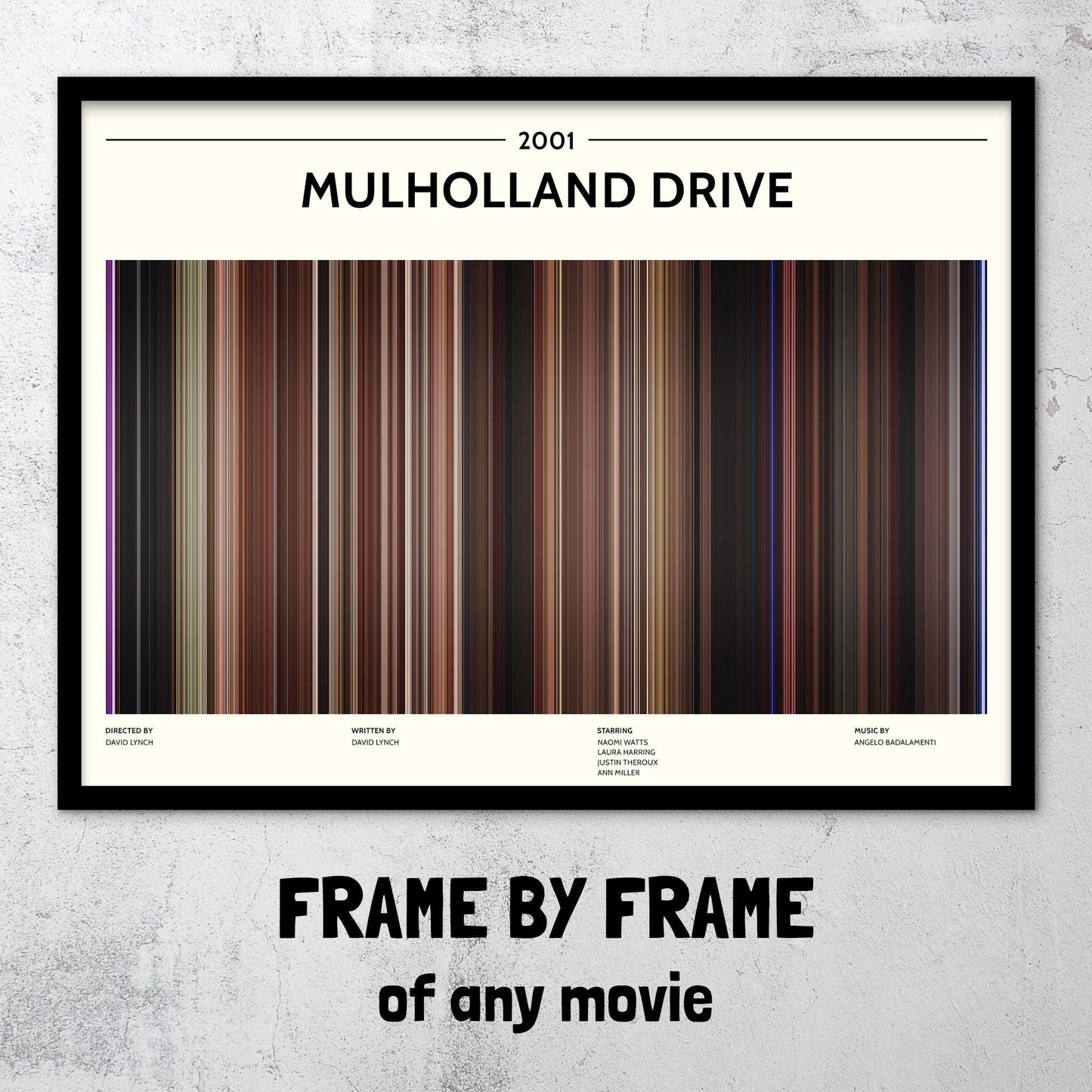 Mulholland Drive (2001) Barcode Palette