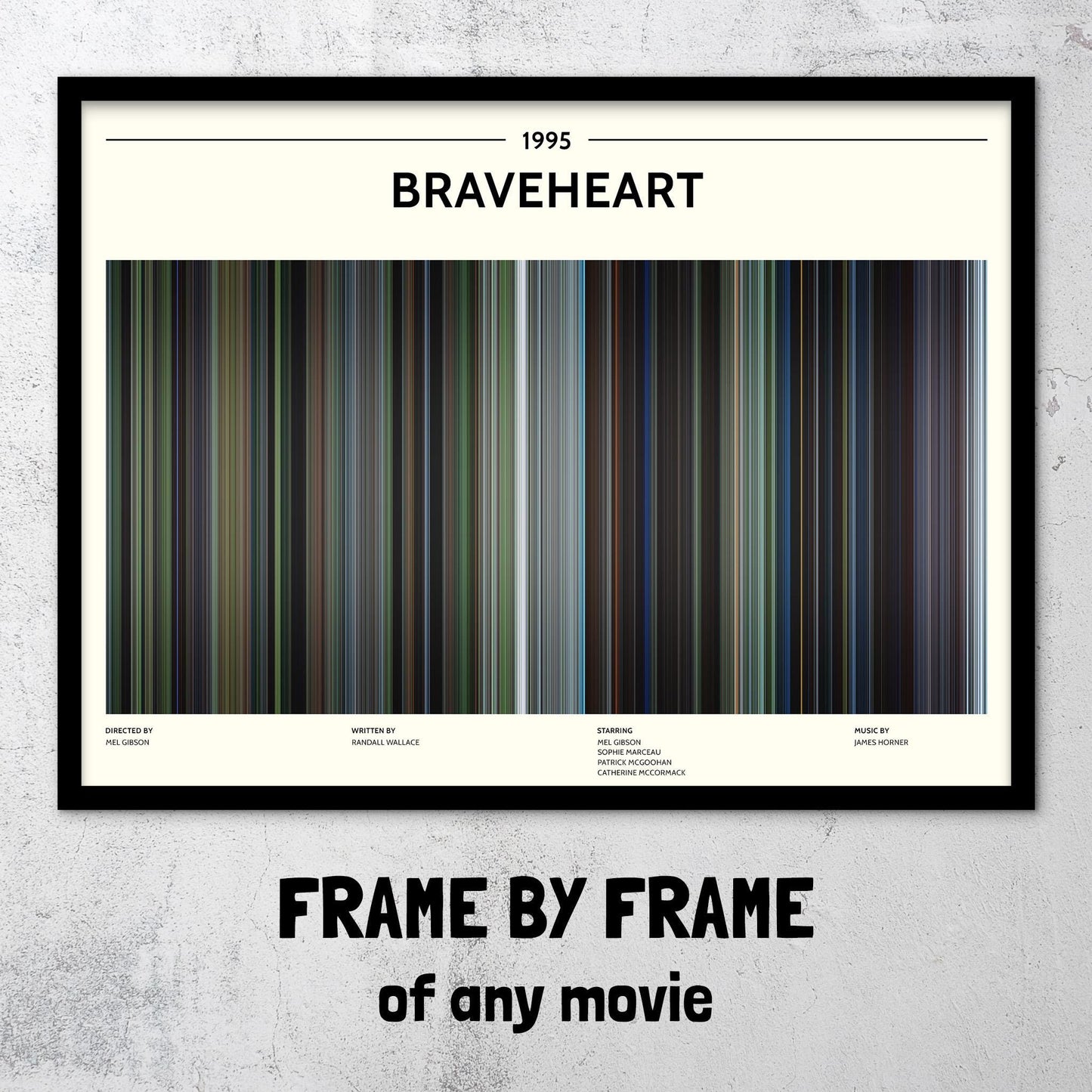 Braveheart (1995) Barcode Palette