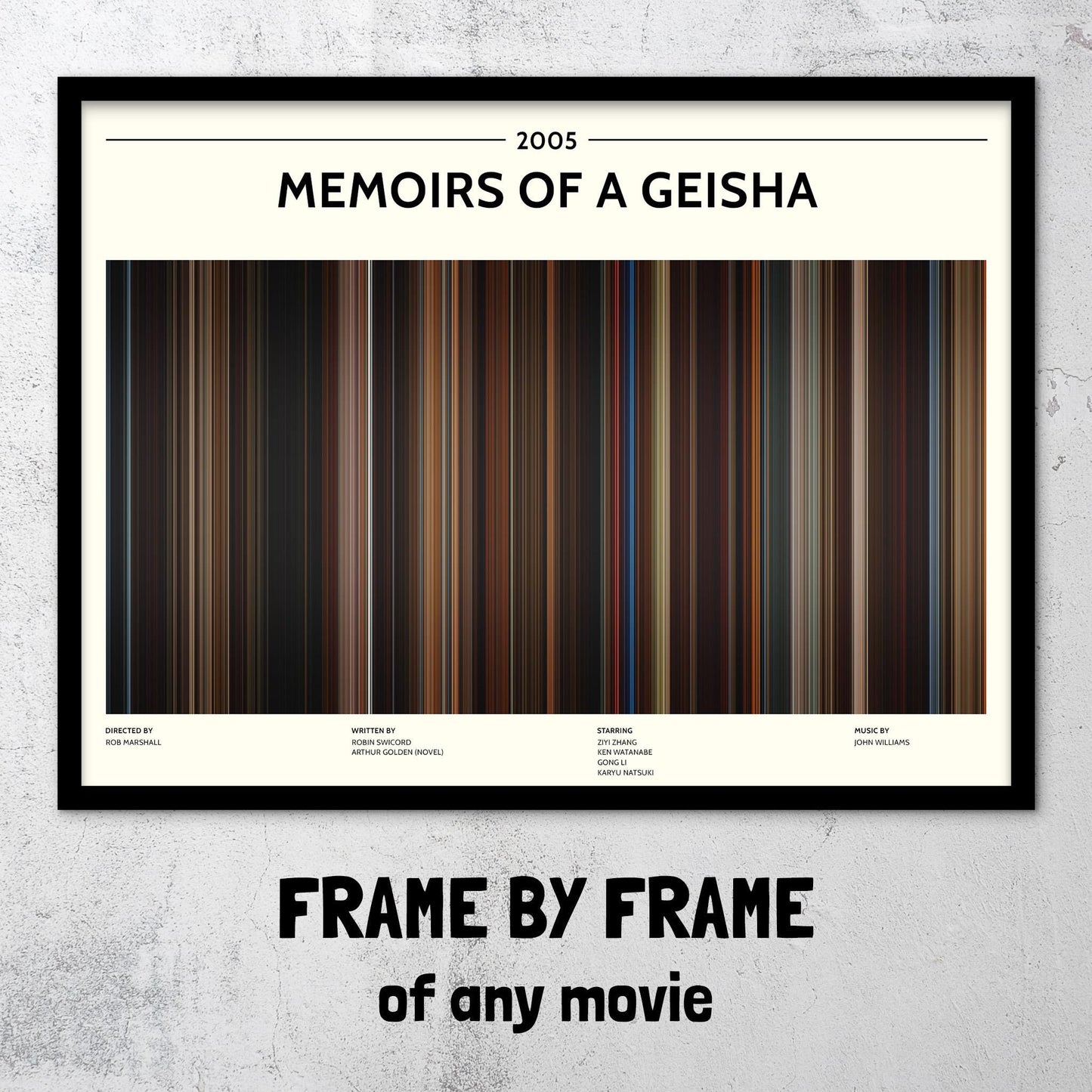 Memoirs of a Geisha (2005) Barcode Palette