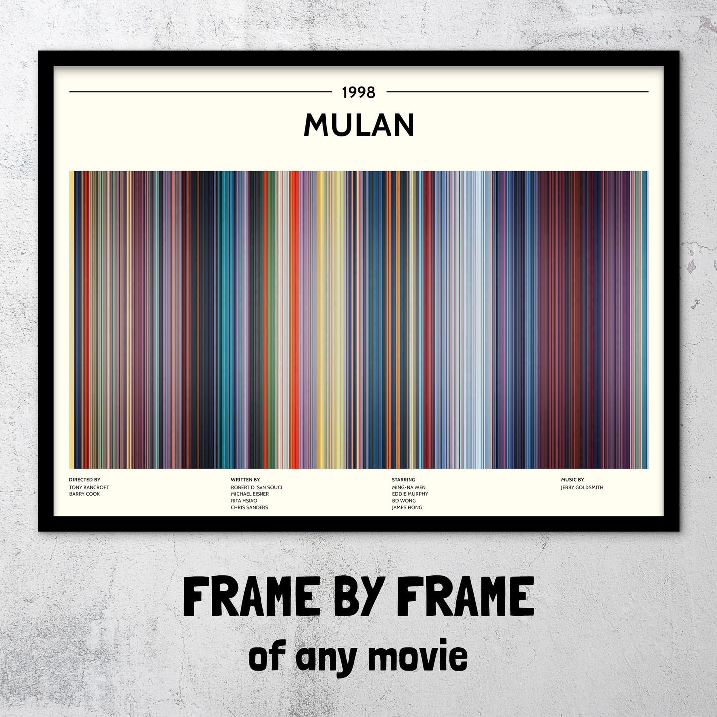 Mulan (1998) Barcode Palette