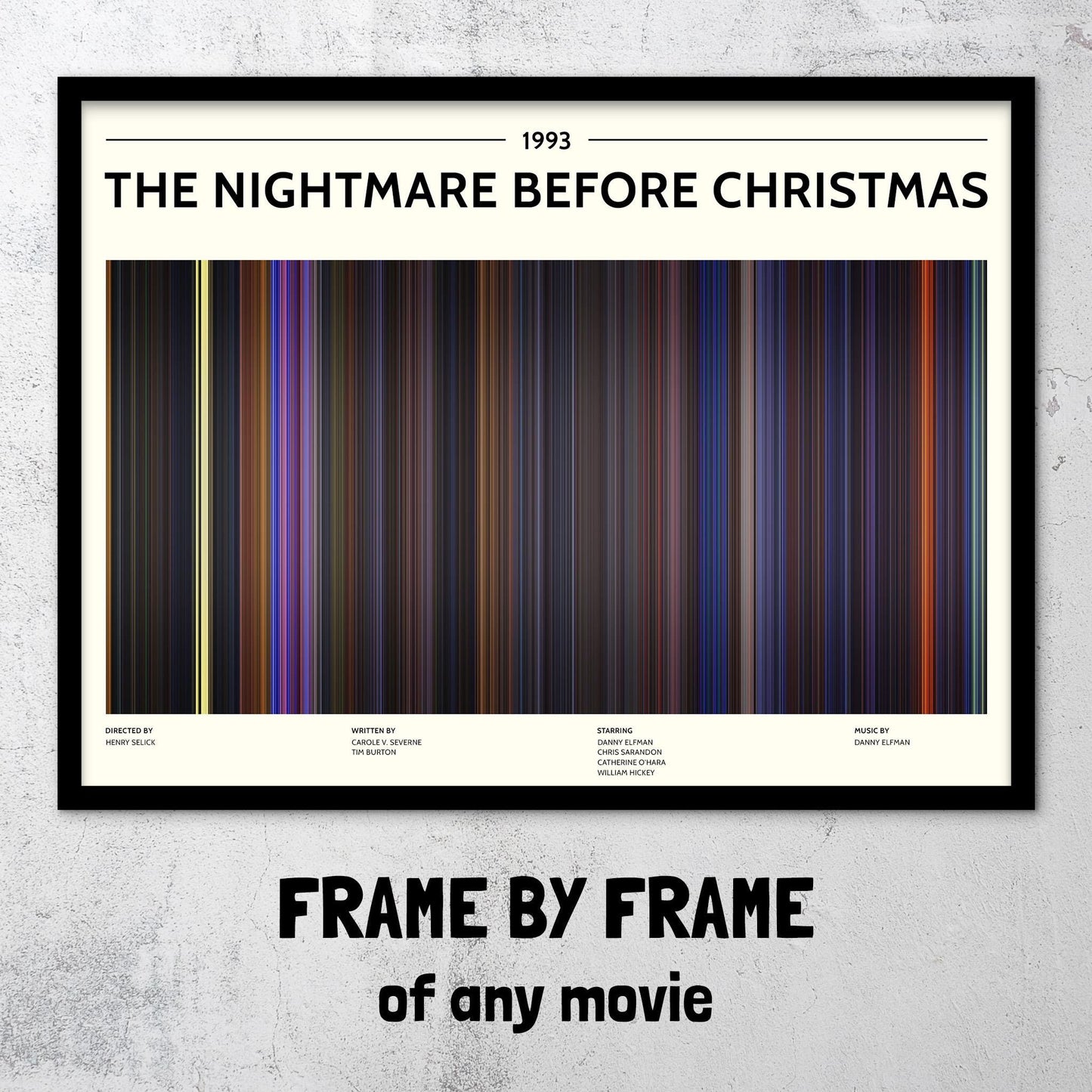 The Nightmare Before Christmas (1993) Barcode Palette