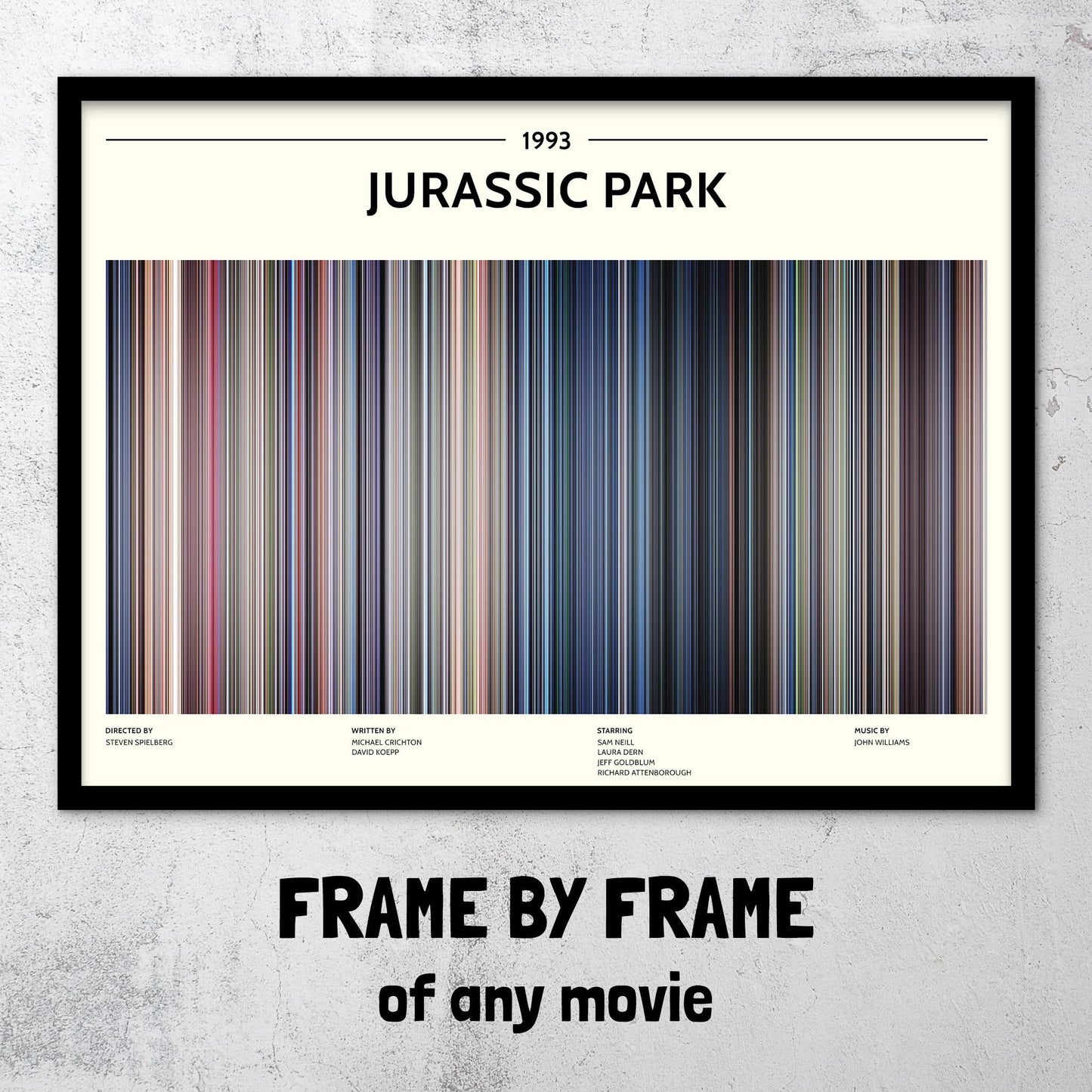 Jurassic Park (1993) Barcode Palette