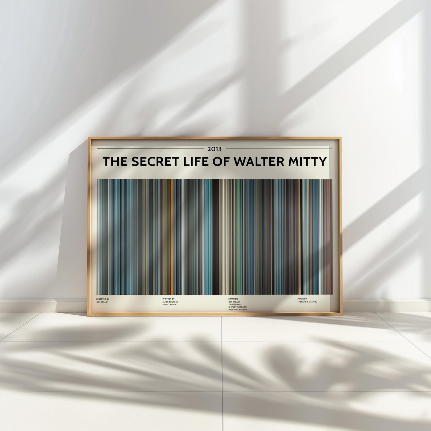 The Secret Life of Walter Mitty (2013) Barcode Palette