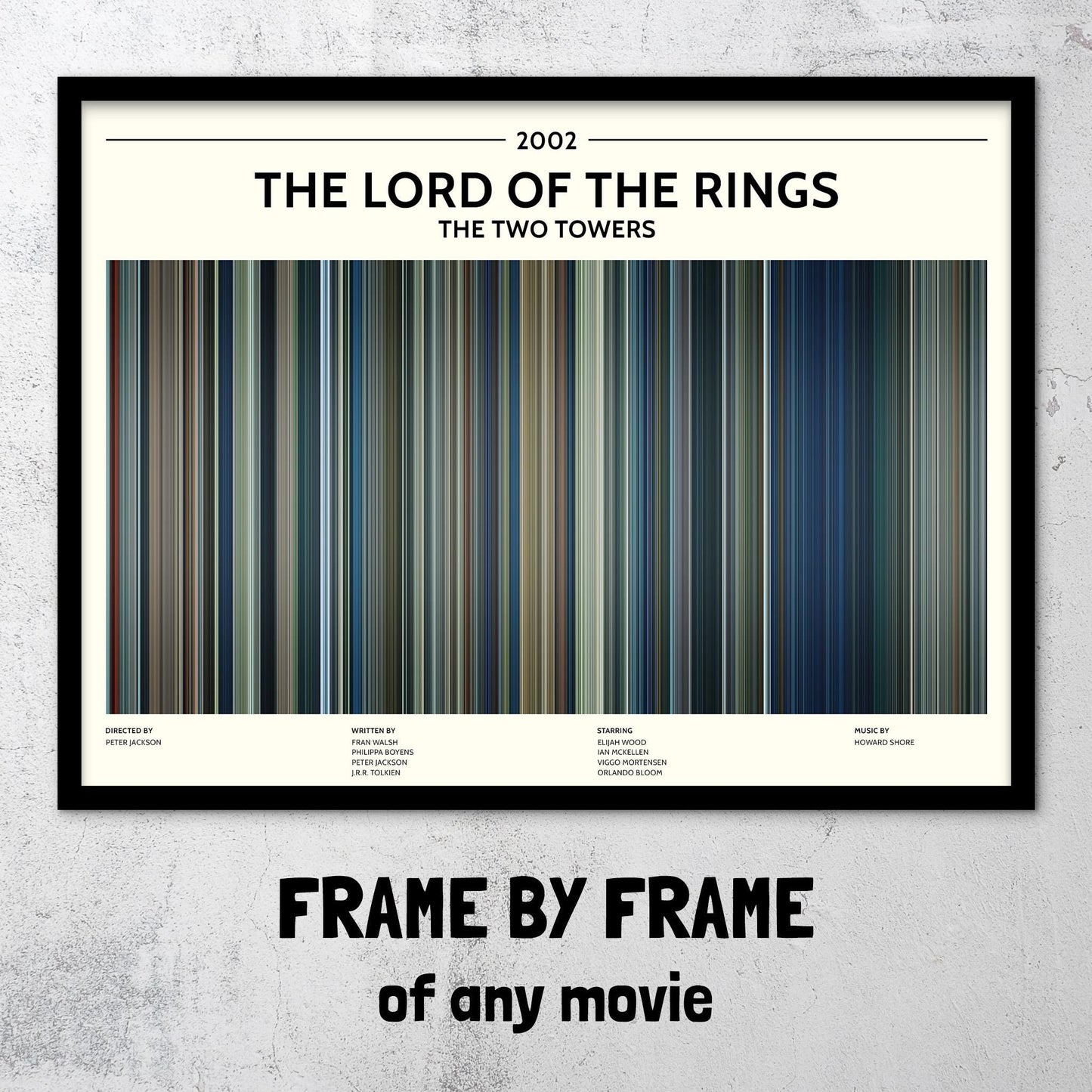 The Lord of the Rings: The Two Towers (2002) Barcode Palette