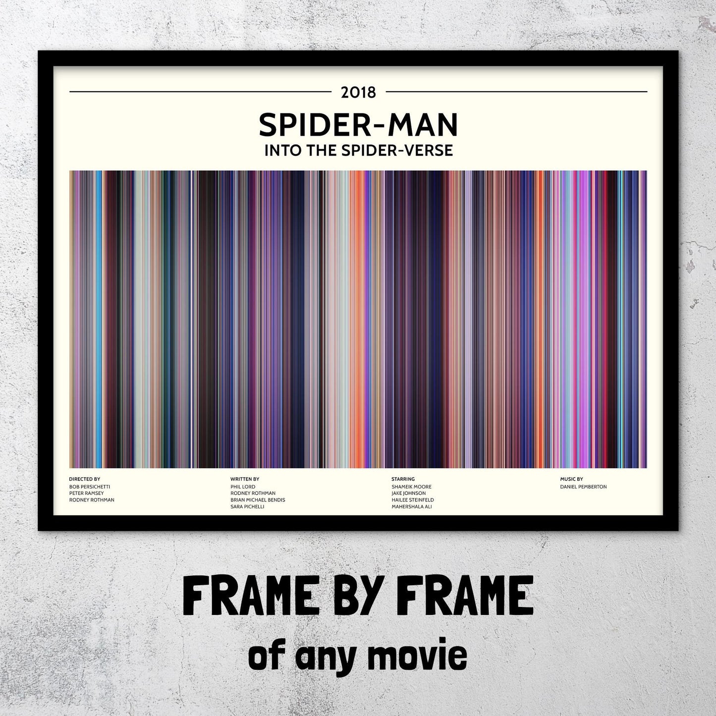 Spider-Man: Into the Spider-Verse (2018) Barcode Palette