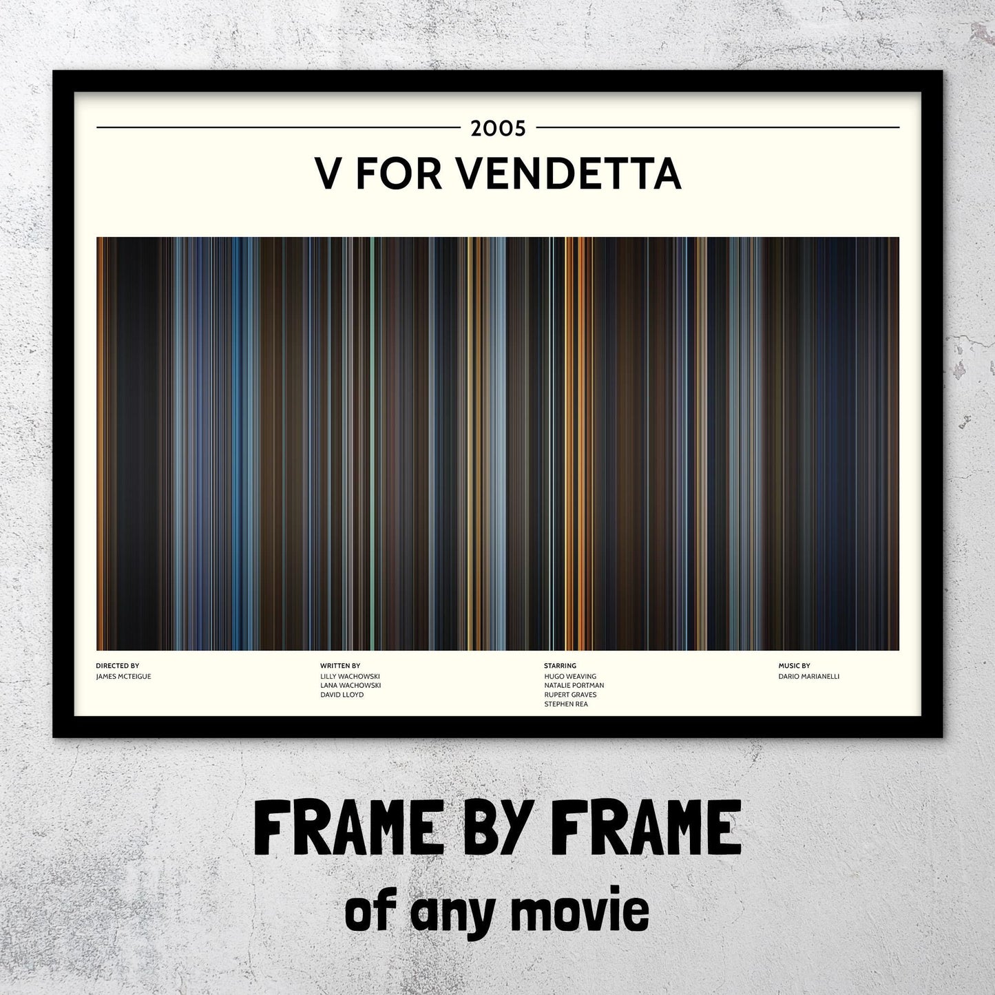 V for Vendetta (2005) Barcode Palette