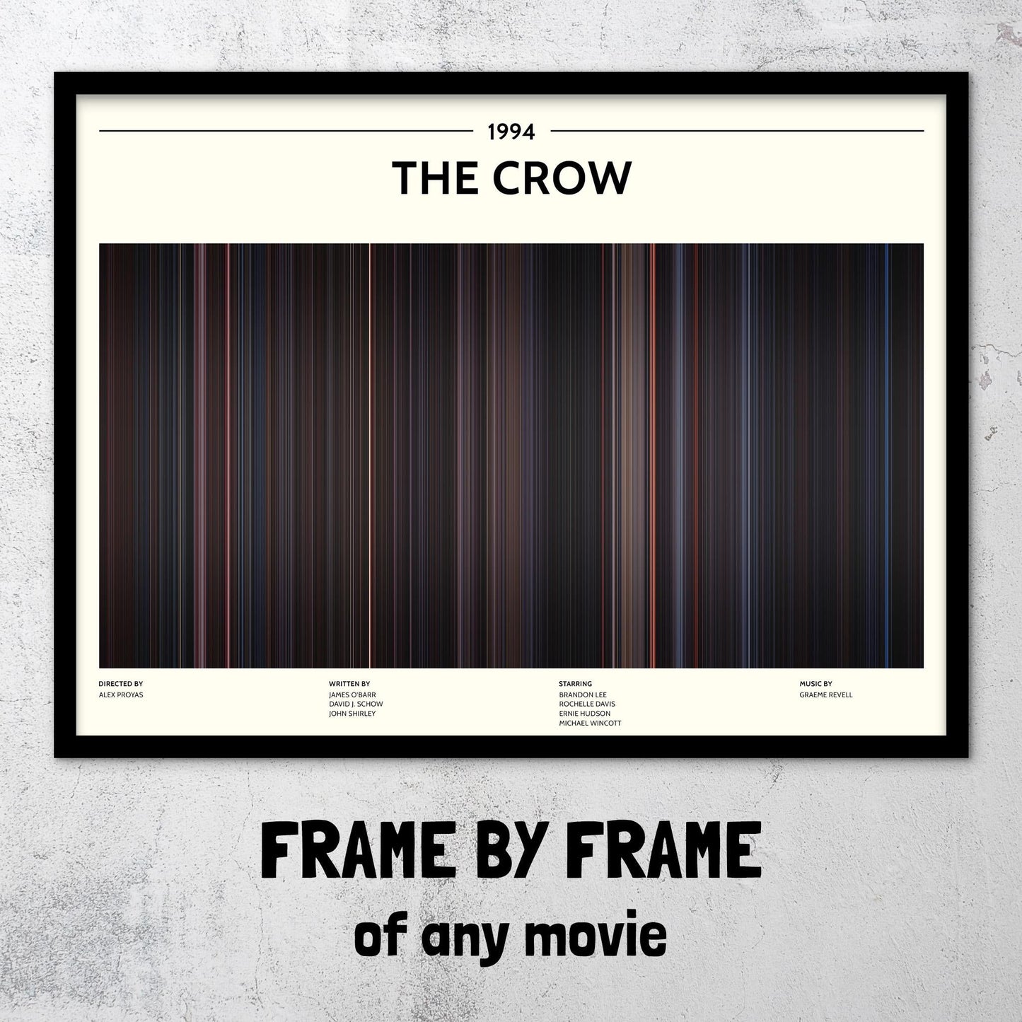 The Crow (1994) Barcode Palette