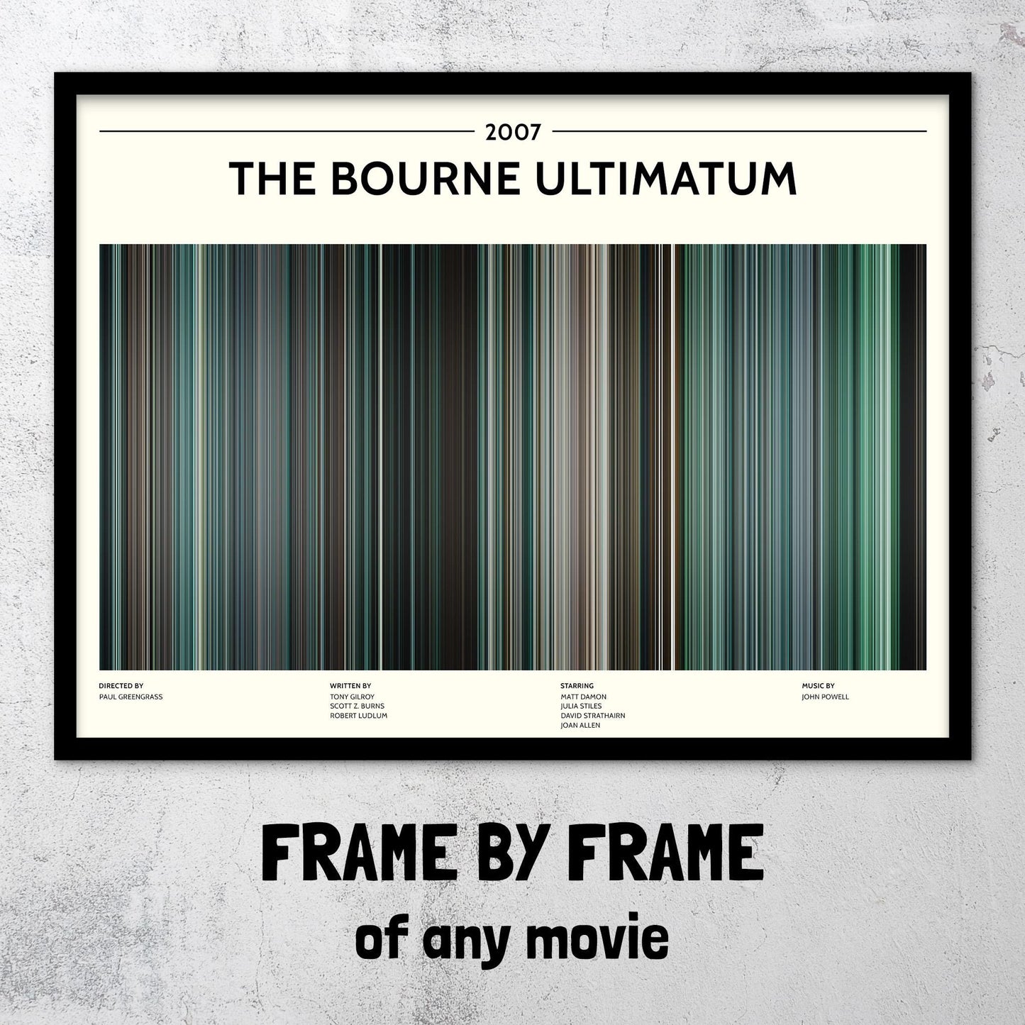 The Bourne Ultimatum (2007) Barcode Palette