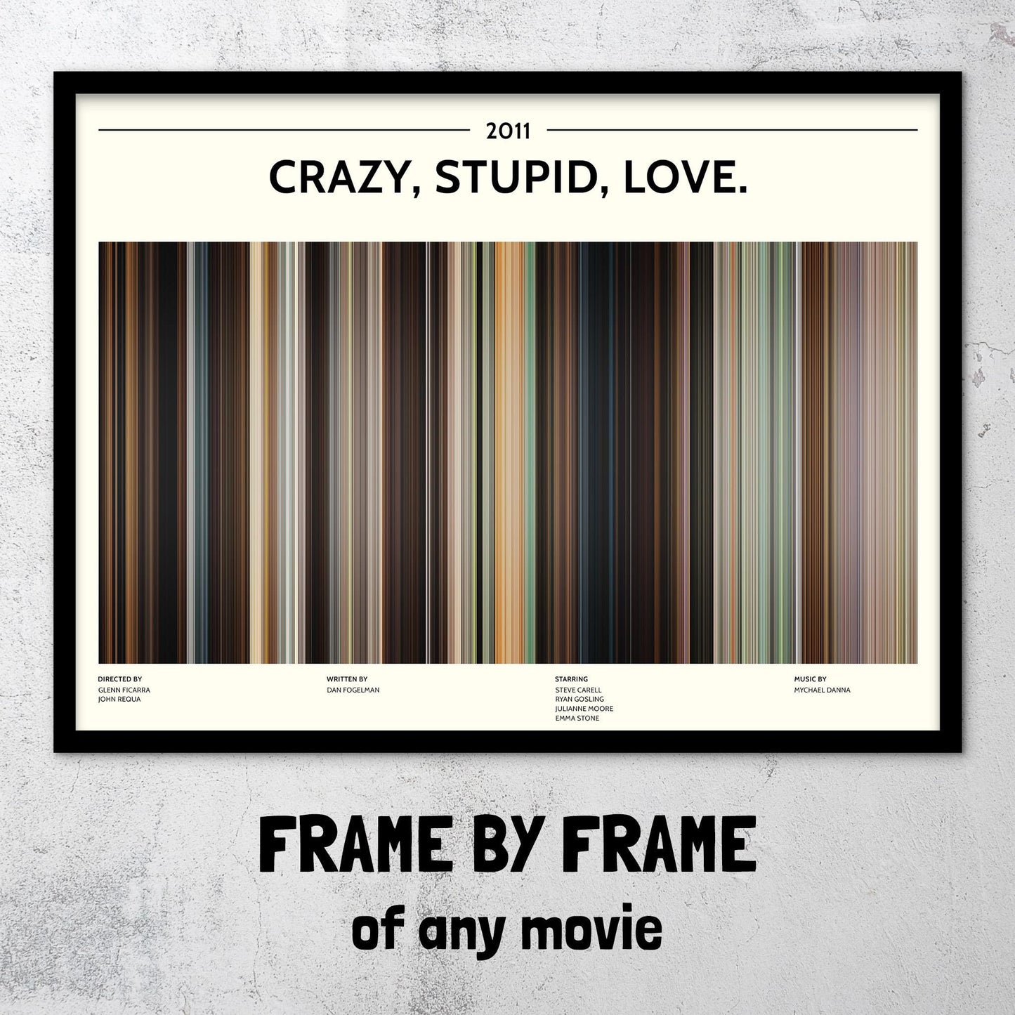 Crazy, Stupid, Love. (2011) Barcode Palette