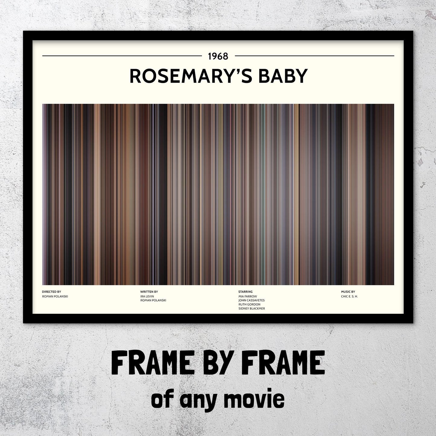 Rosemary's Baby (1968) Barcode Palette