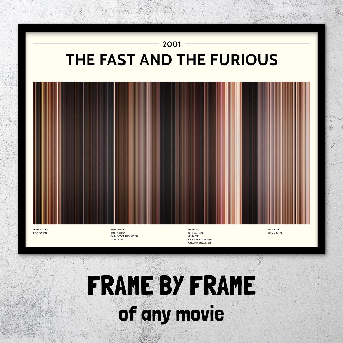 The Fast and the Furious (2001) Barcode Palette