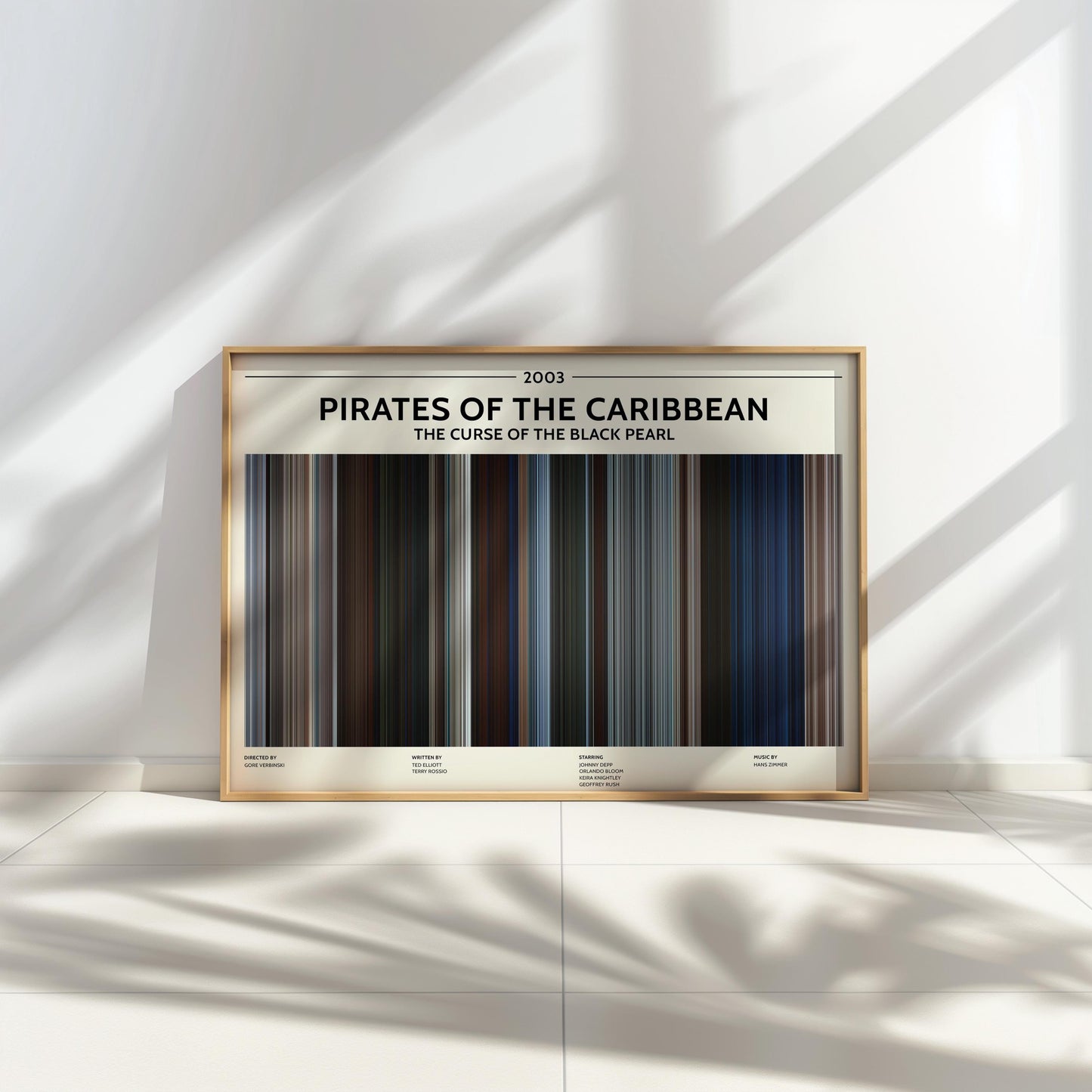 Pirates of the Caribbean: The Curse of the Black Pearl (2003) Barcode Palette