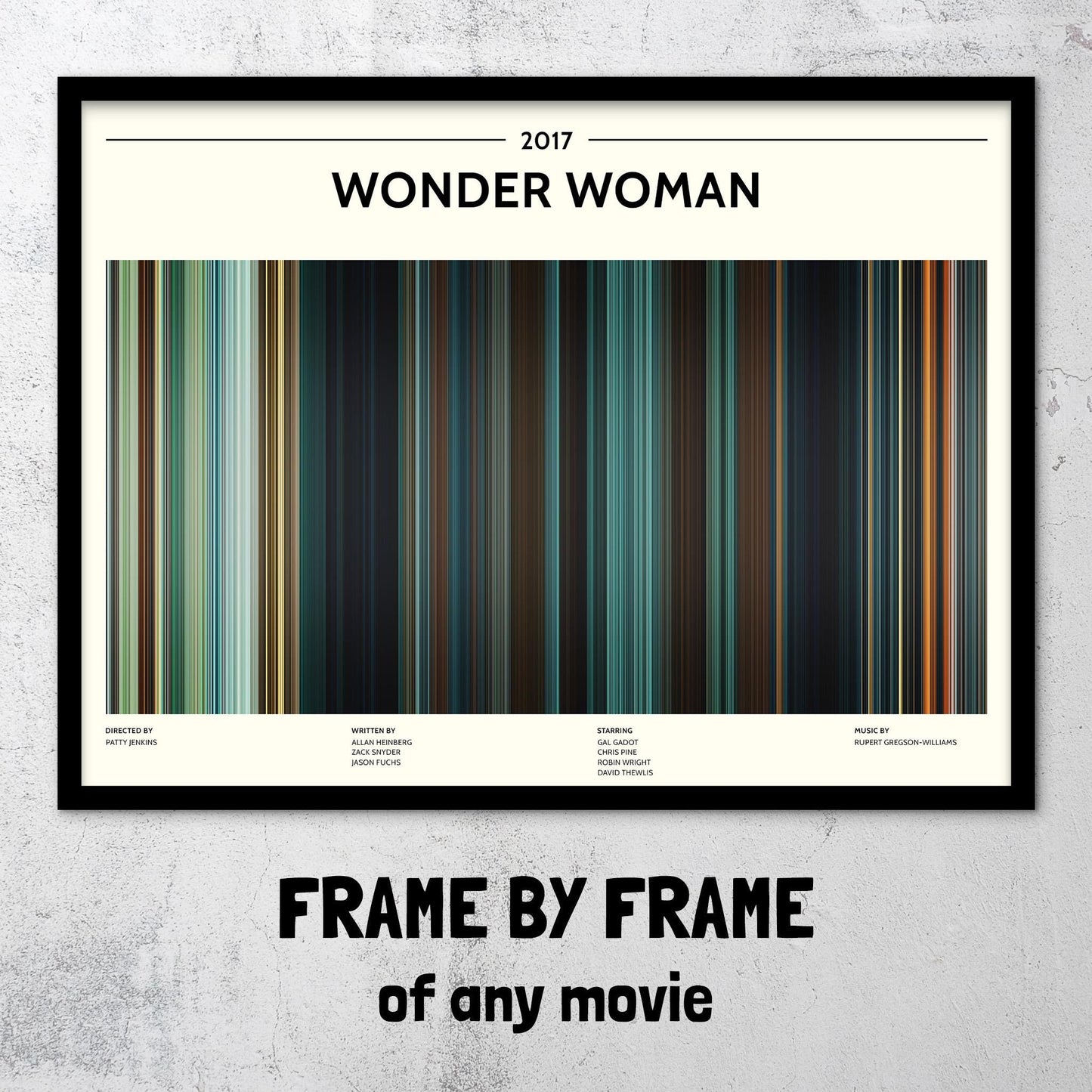 Wonder Woman (2017) Barcode Palette