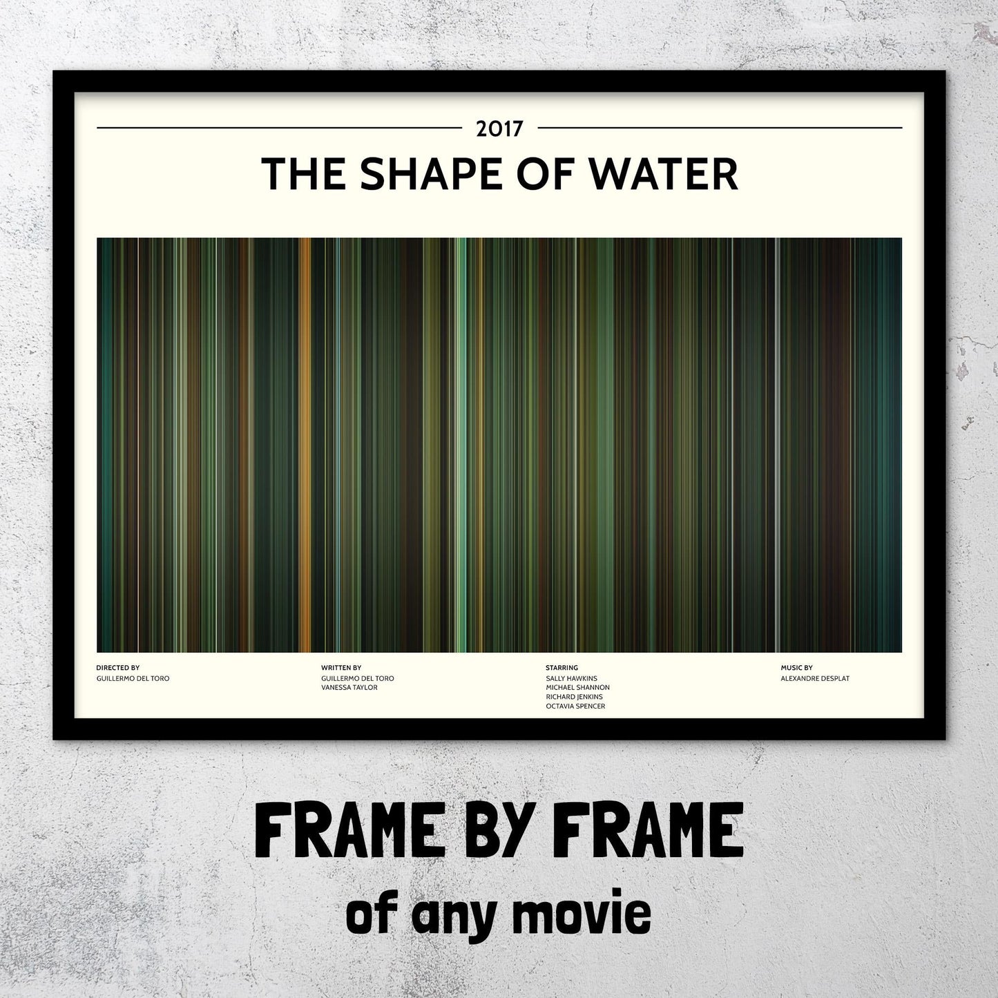 The Shape of Water (2017) Barcode Palette