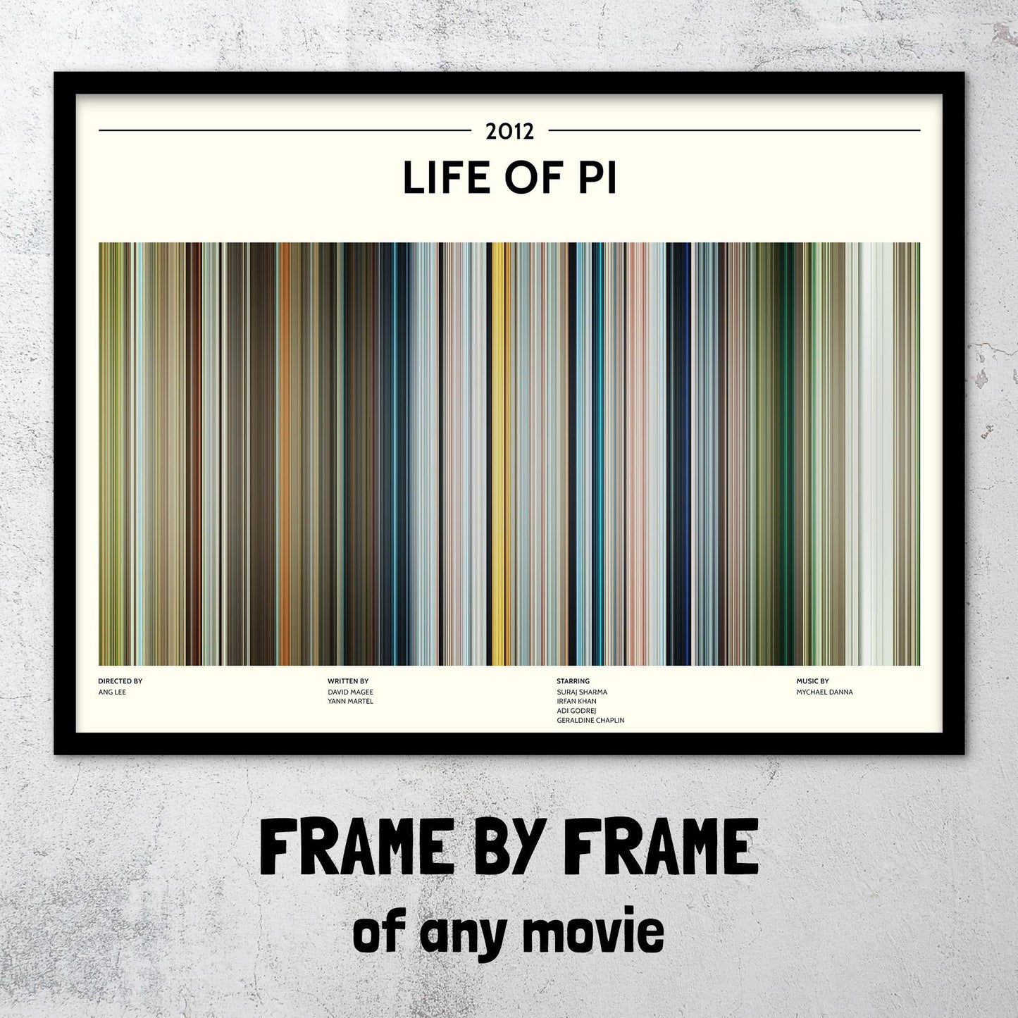 Life of Pi (2012) Barcode Palette