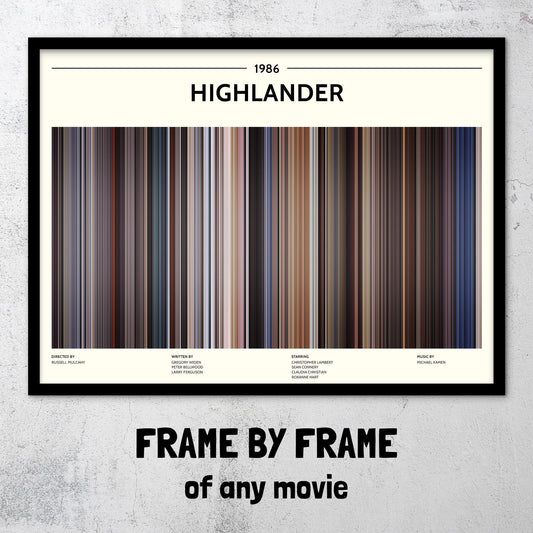 Highlander (1986) Barcode Palette