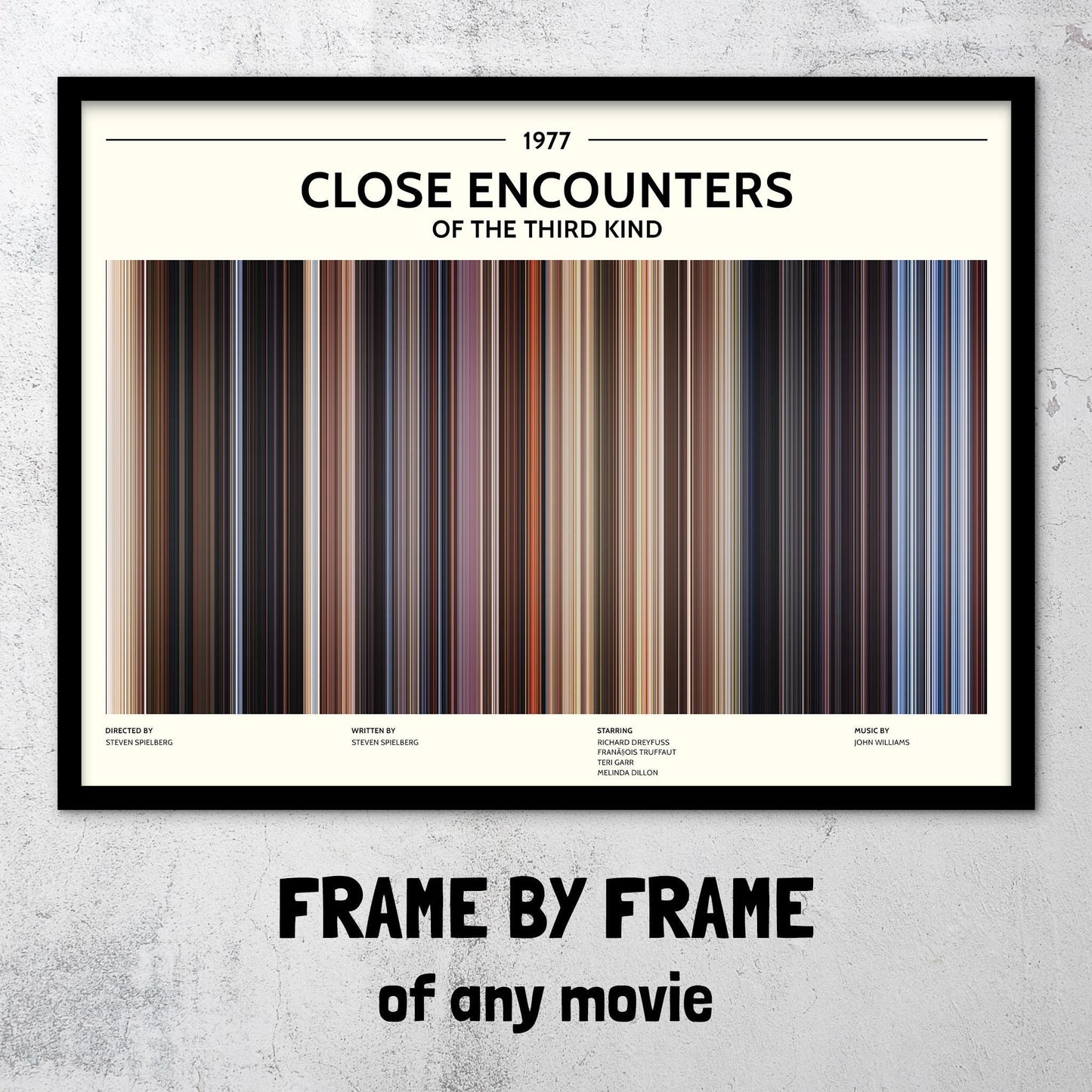 Close Encounters of the Third Kind (1977) Barcode Palette