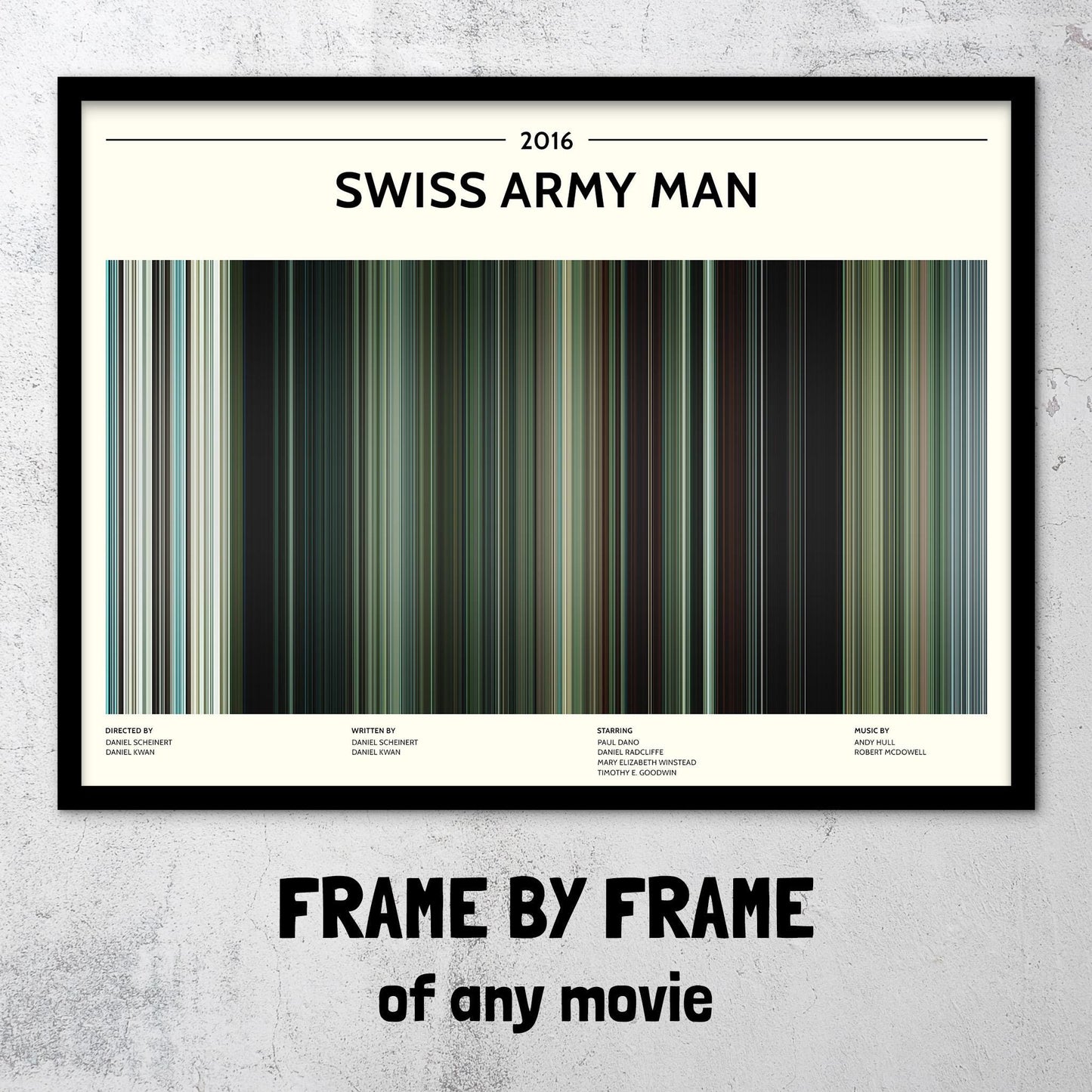 Swiss Army Man (2016) Barcode Palette